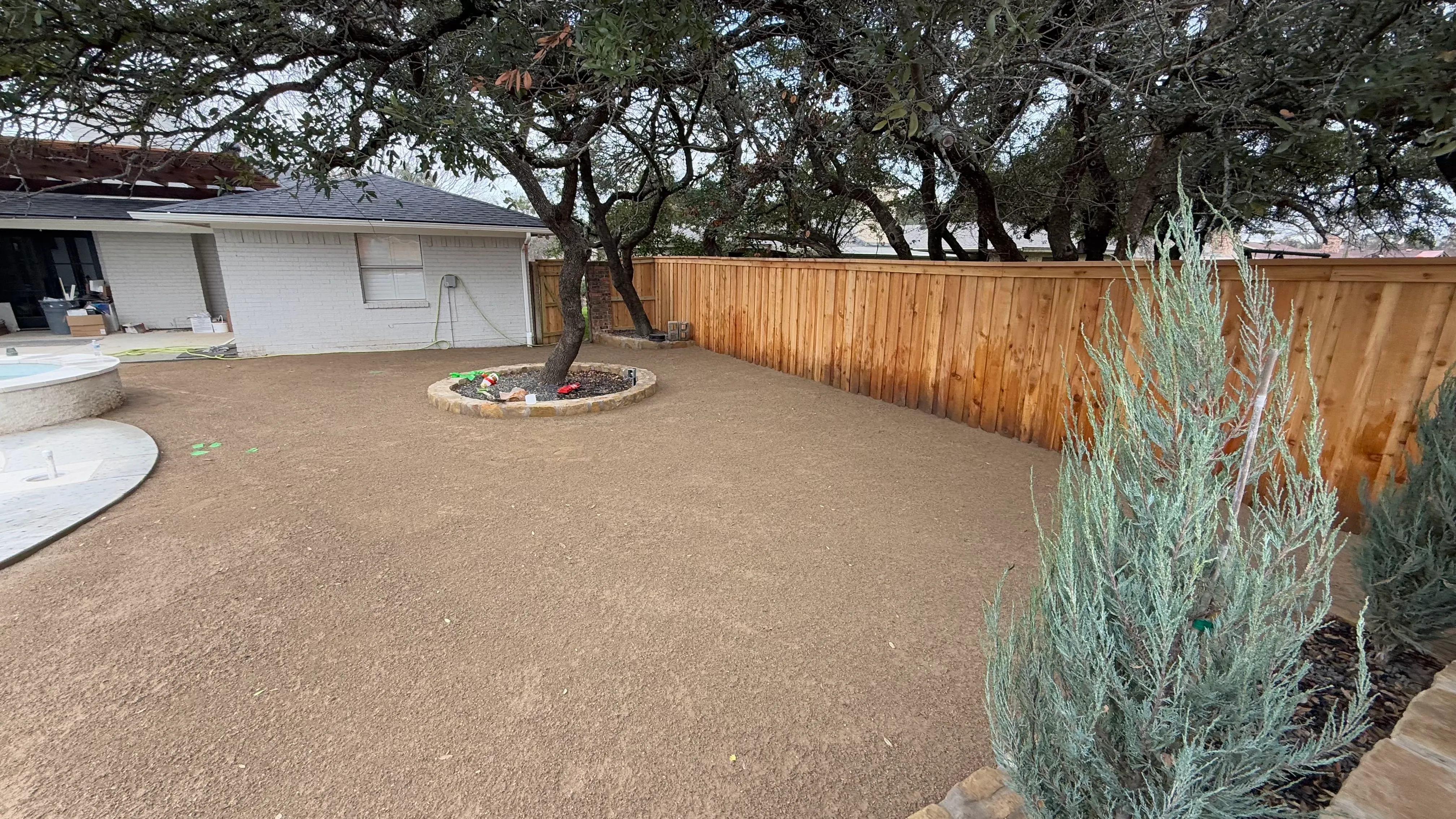 Construction 2 — Aledo Airbnb-Ready Backyard — 3,000 SF Turf + Putting Green