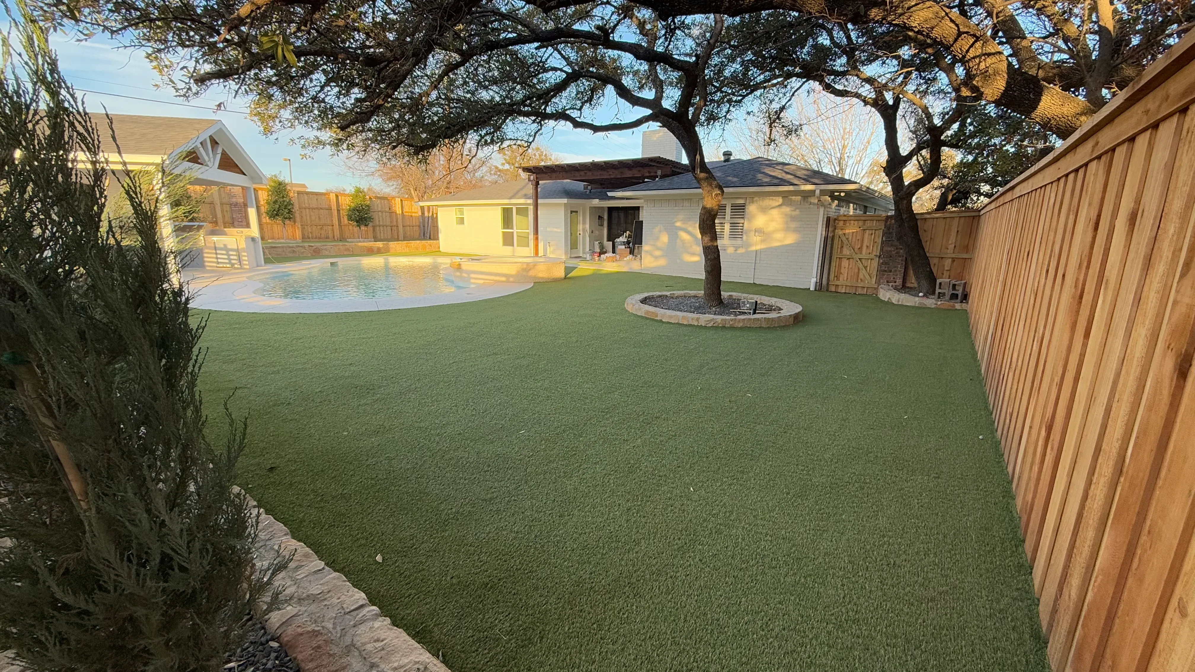 After 5 — Aledo Airbnb-Ready Backyard — 3,000 SF Turf + Putting Green