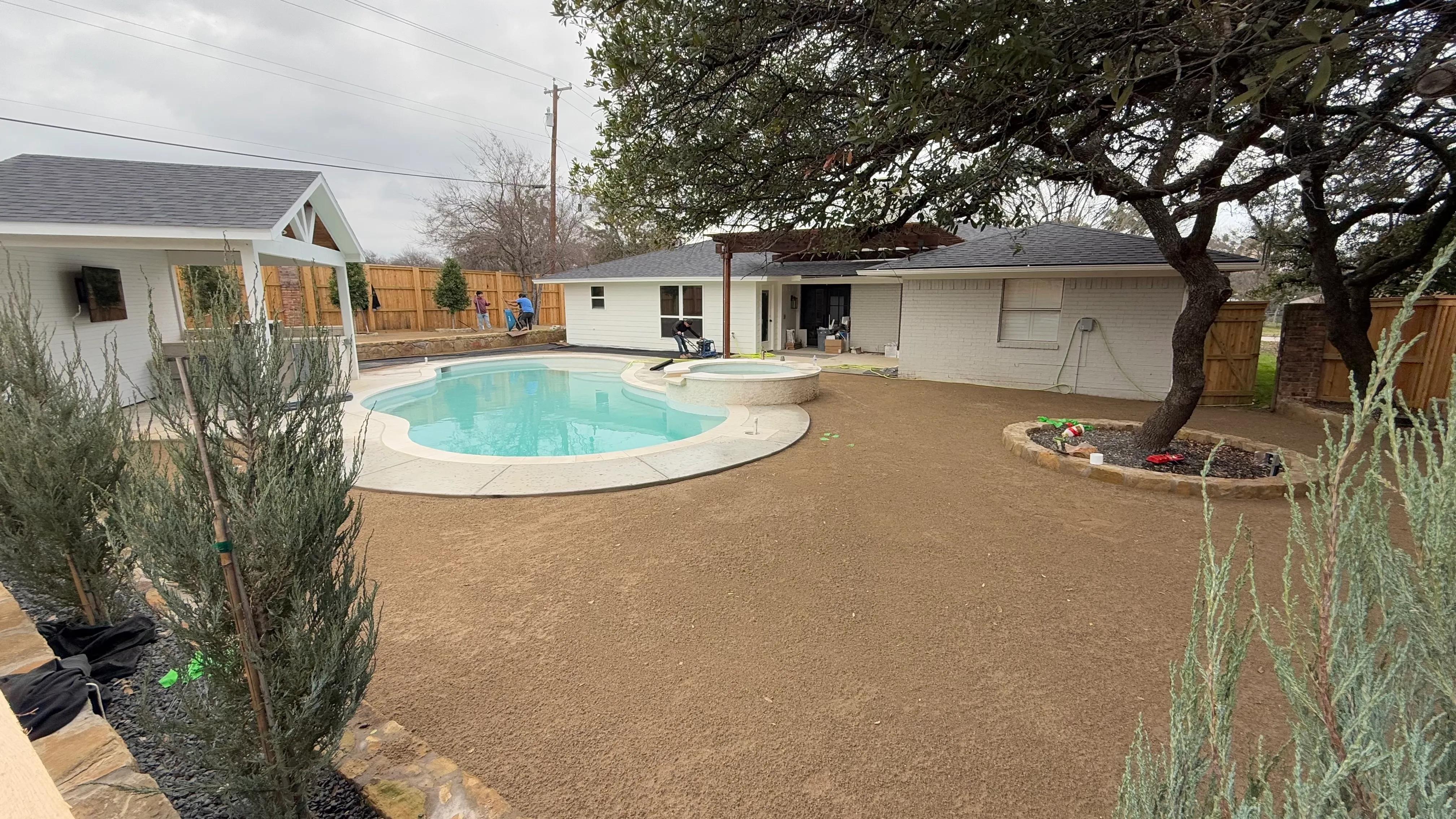 Construction 6 — Aledo Airbnb-Ready Backyard — 3,000 SF Turf + Putting Green