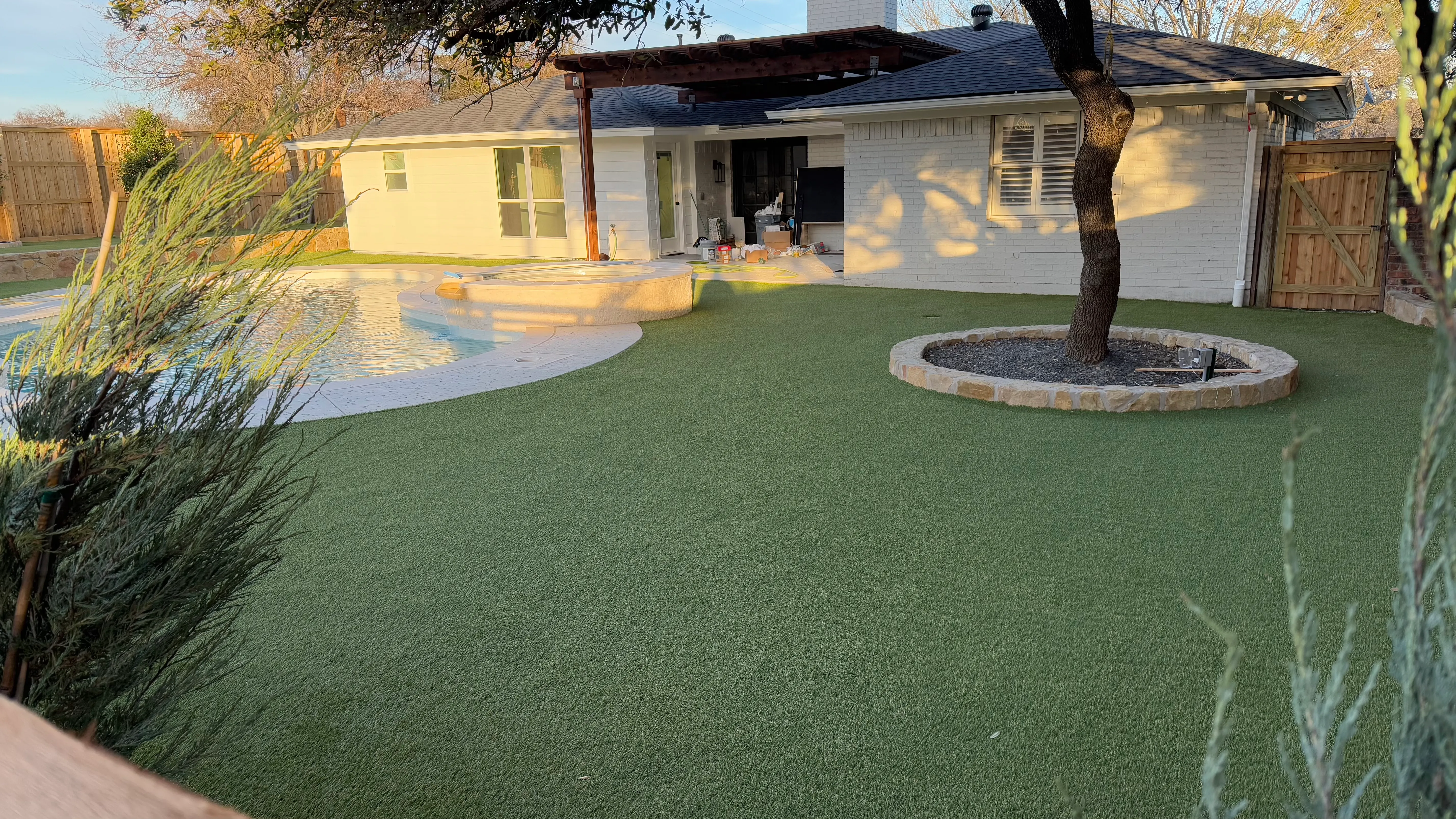 After 10 — Aledo Airbnb-Ready Backyard — 3,000 SF Turf + Putting Green