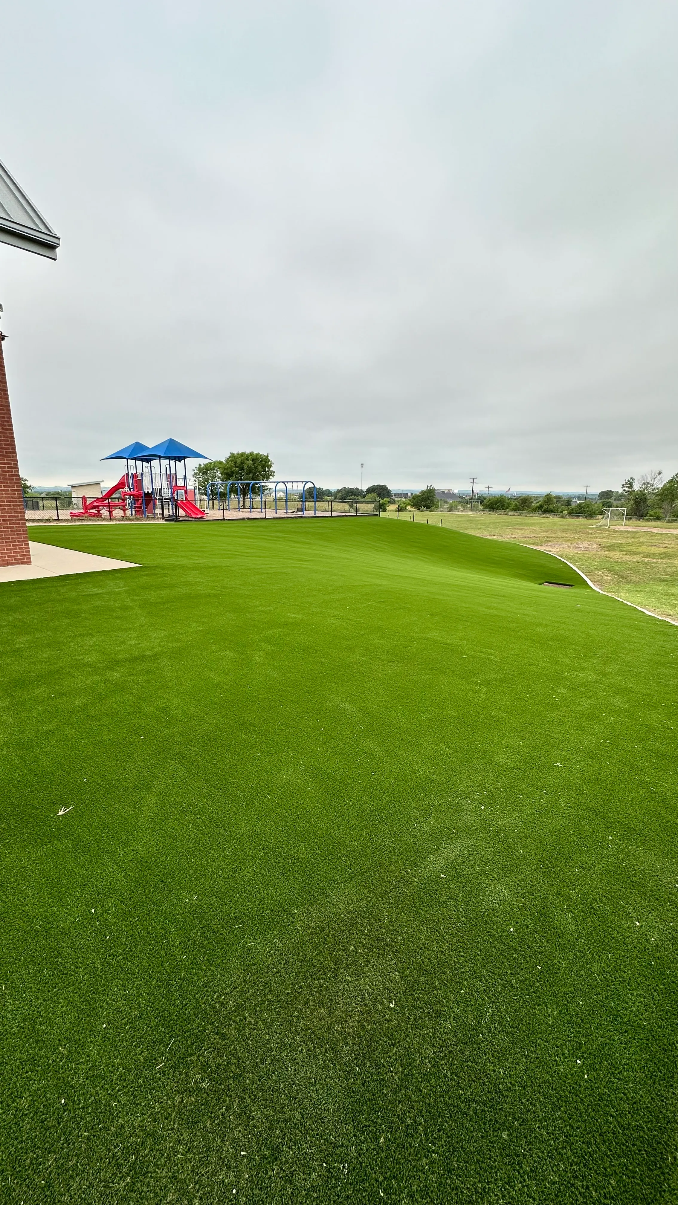 Bearcat artificial turf backyard install in Willow Park, TX (photo 17)