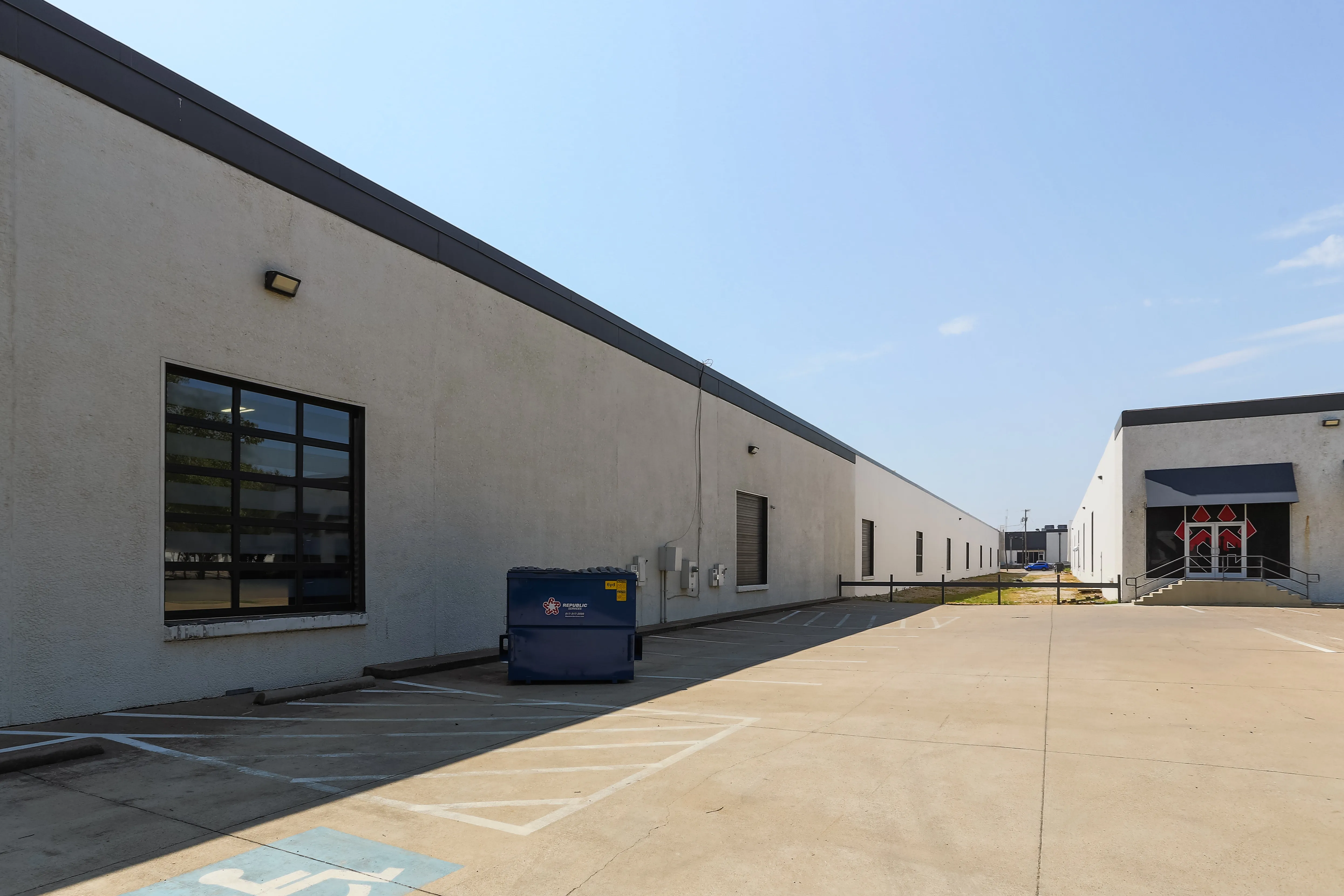 The Art Docks property before turf install — bare ground