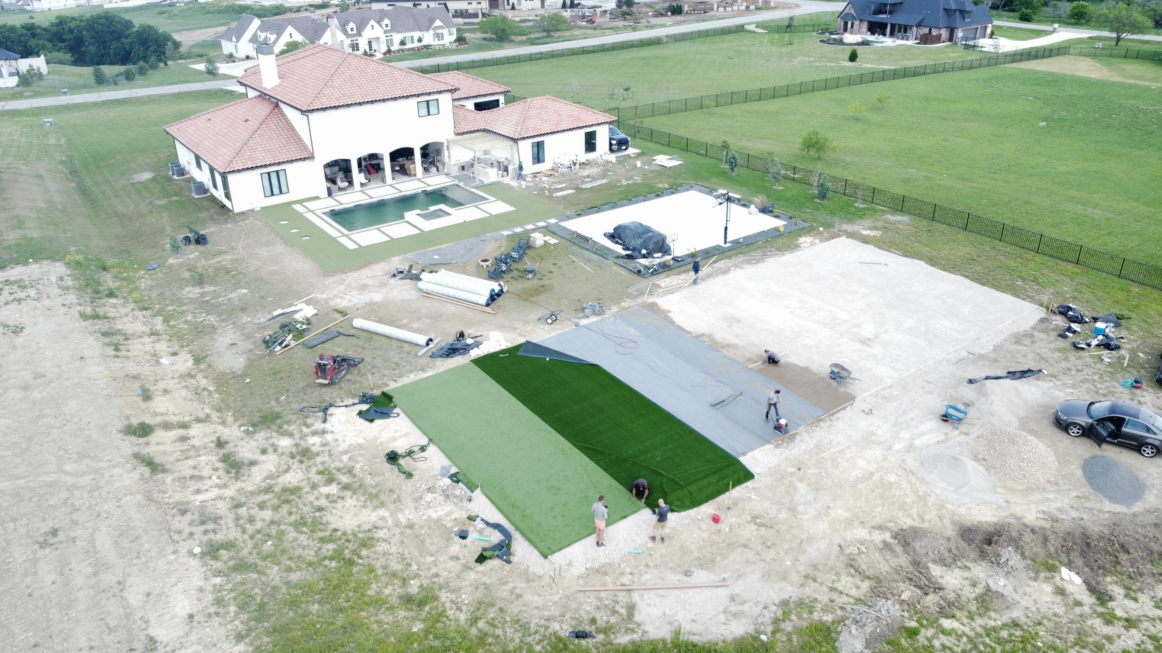 Construction 1 — Aledo Backyard Football Training Field — 5,000 SF Custom Build
