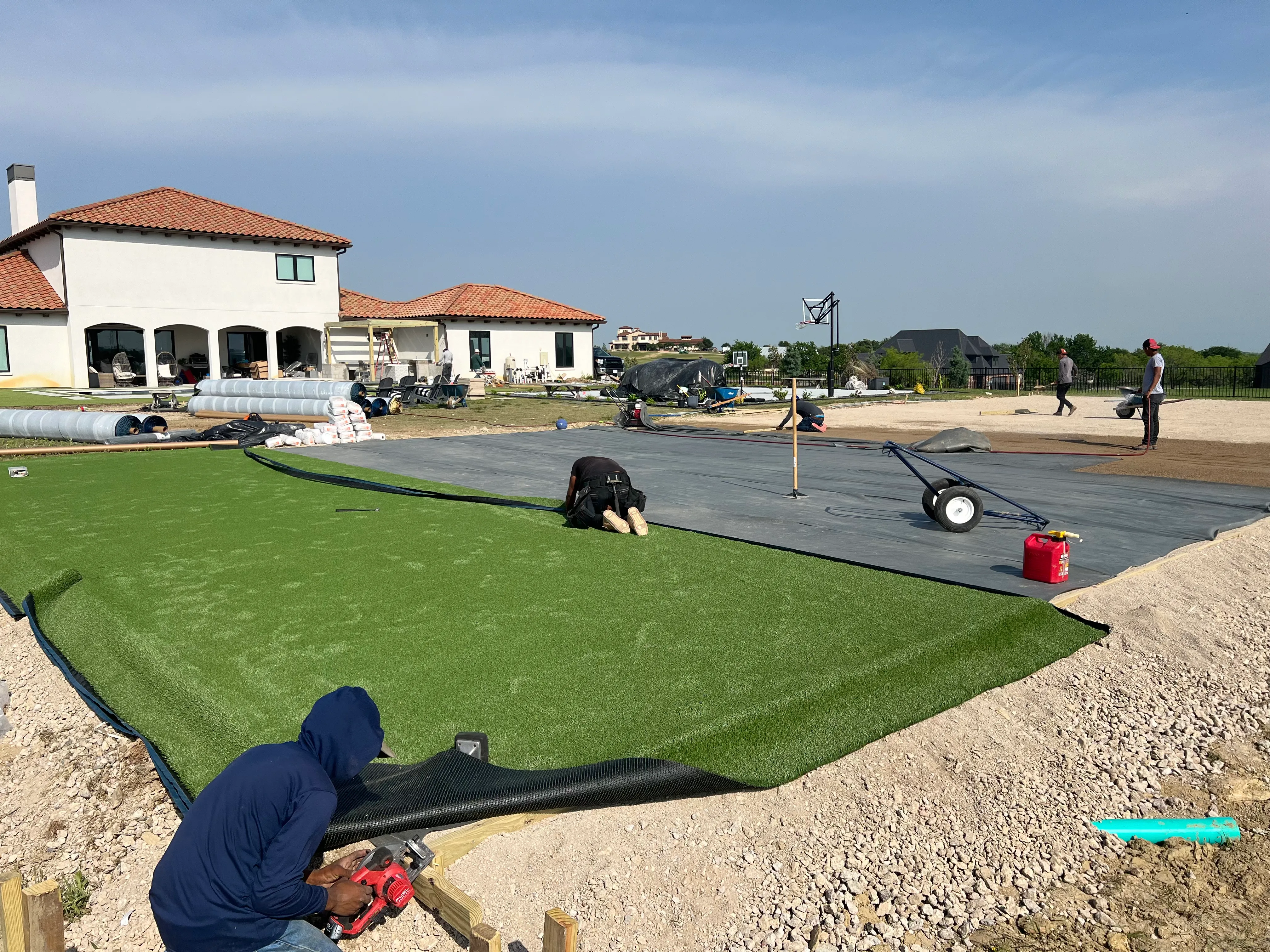 Construction 2 — Aledo Backyard Football Training Field — 5,000 SF Custom Build