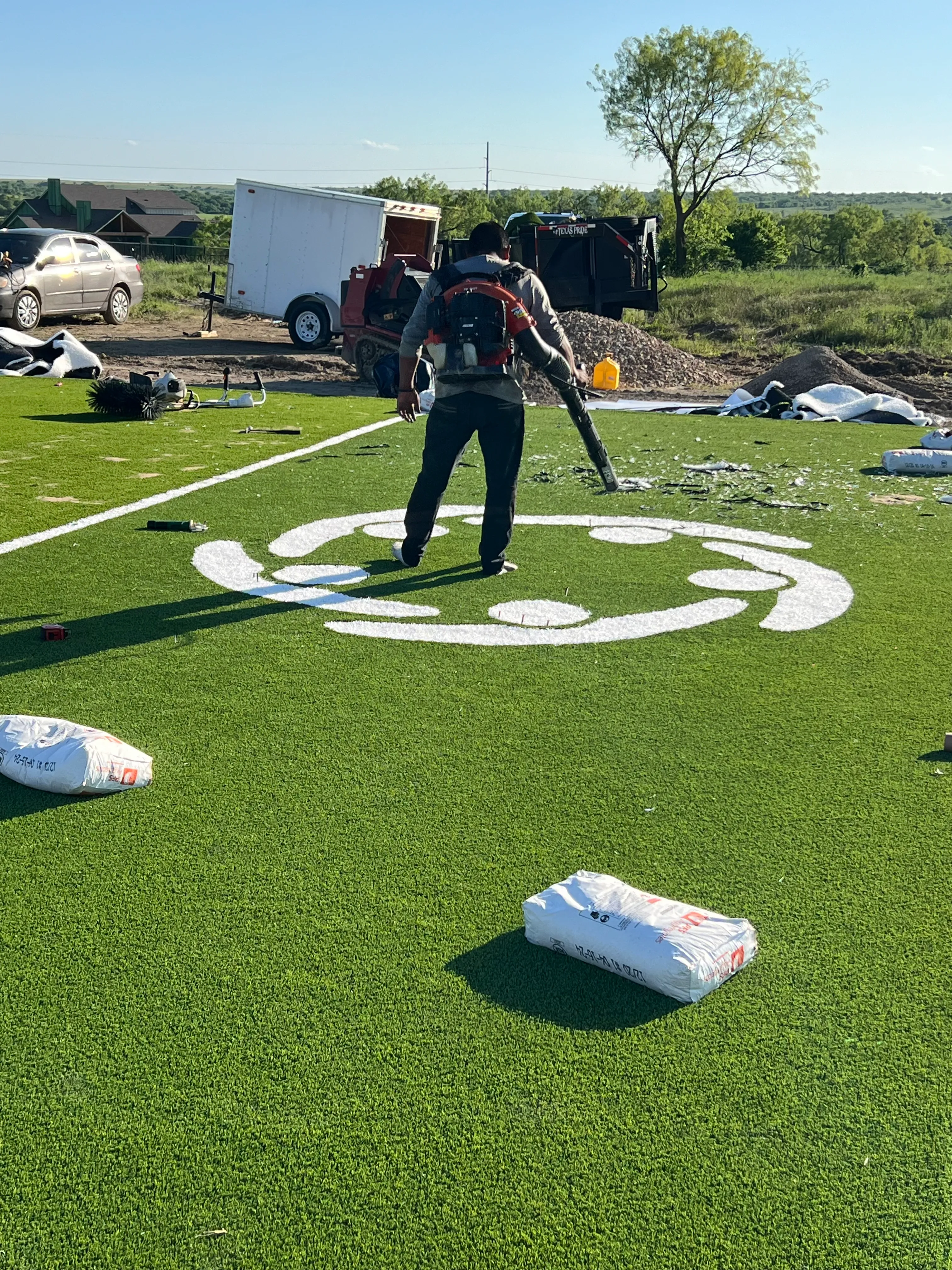 Construction 6 — Aledo Backyard Football Training Field — 5,000 SF Custom Build