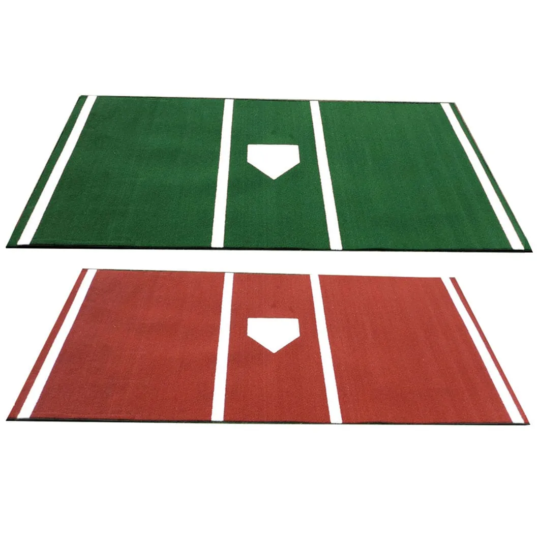 Cimarron Deluxe 6x12 Home Plate Mat w Throw Down Home Plate - Green product photo