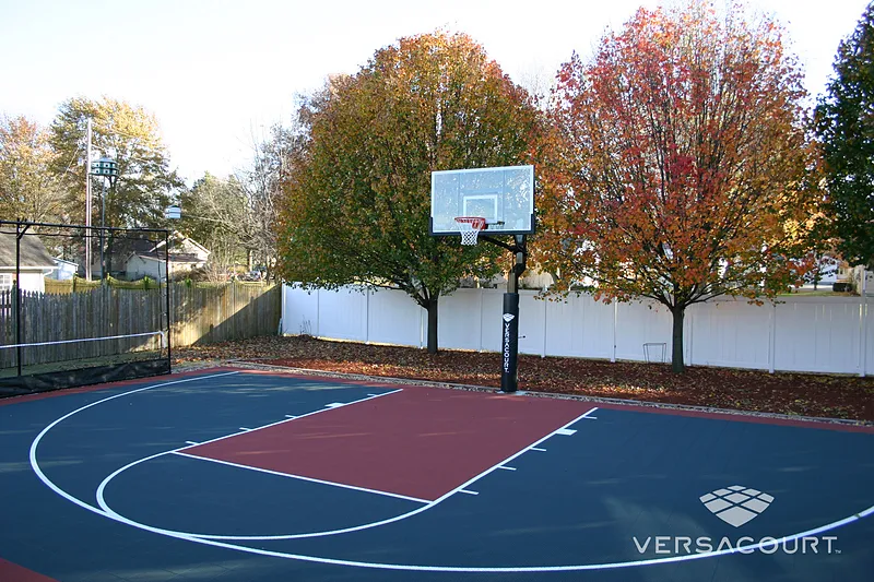 VersaCourt modular tile basketball court