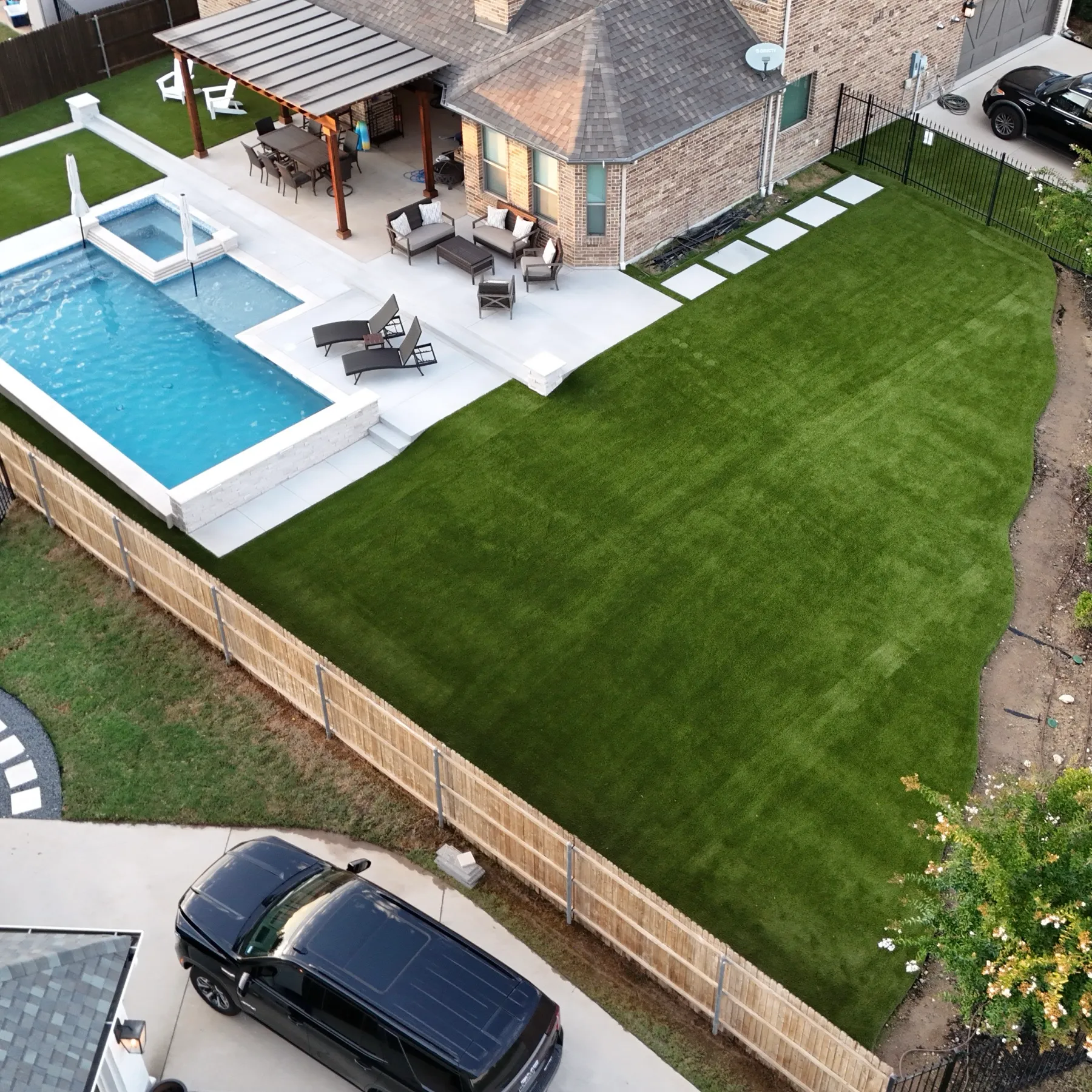Bearcat Turf artificial turf install photo