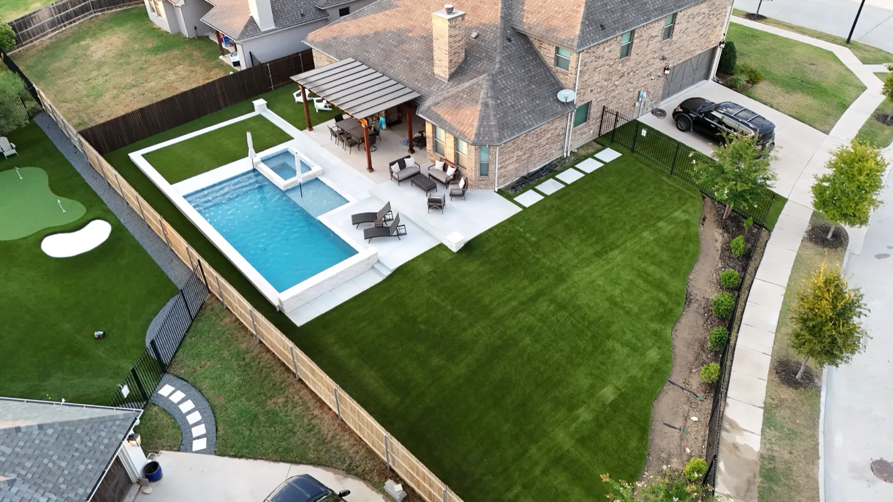 Bearcat Turf artificial turf install photo