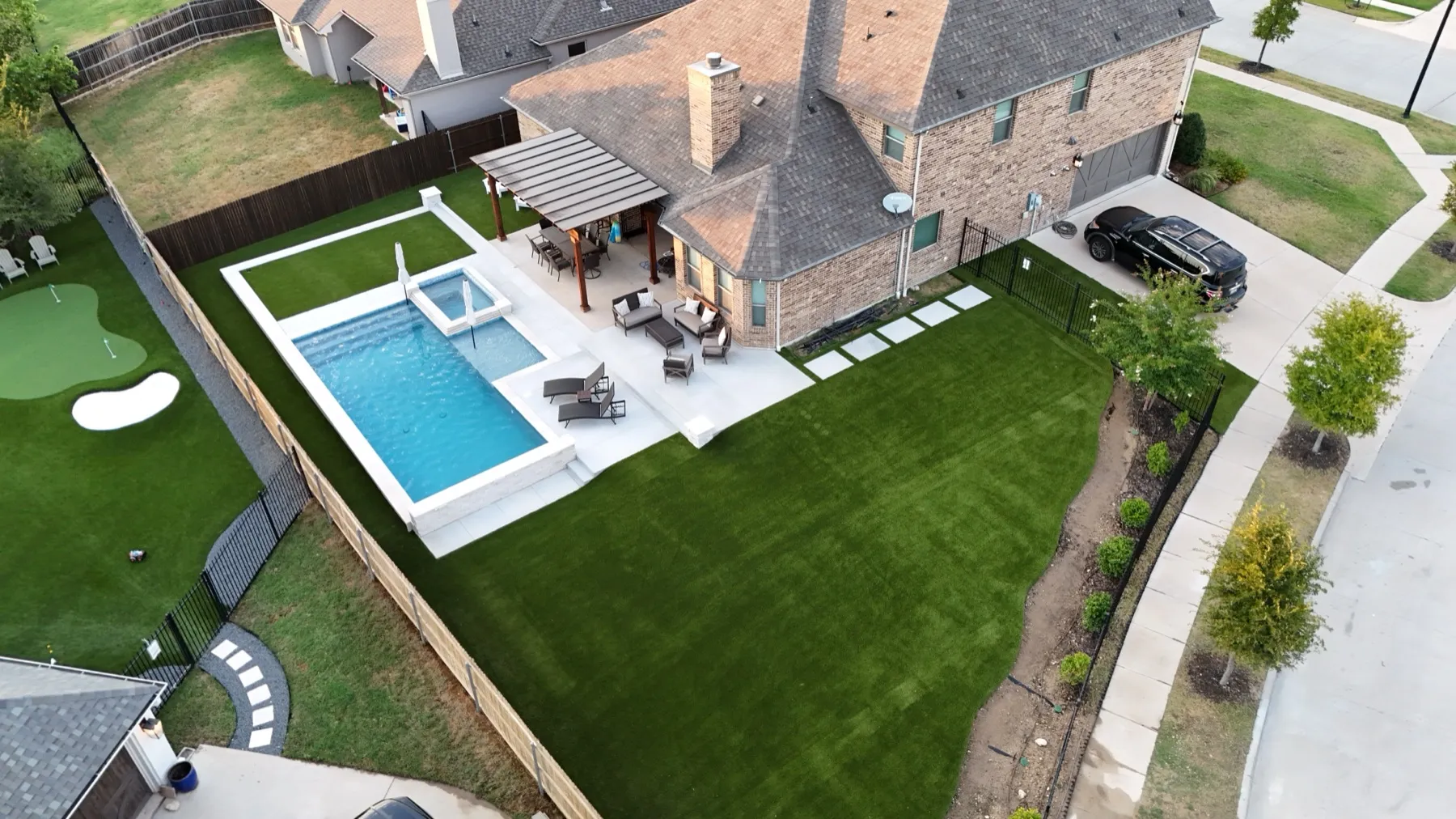 Bearcat Turf artificial turf install photo