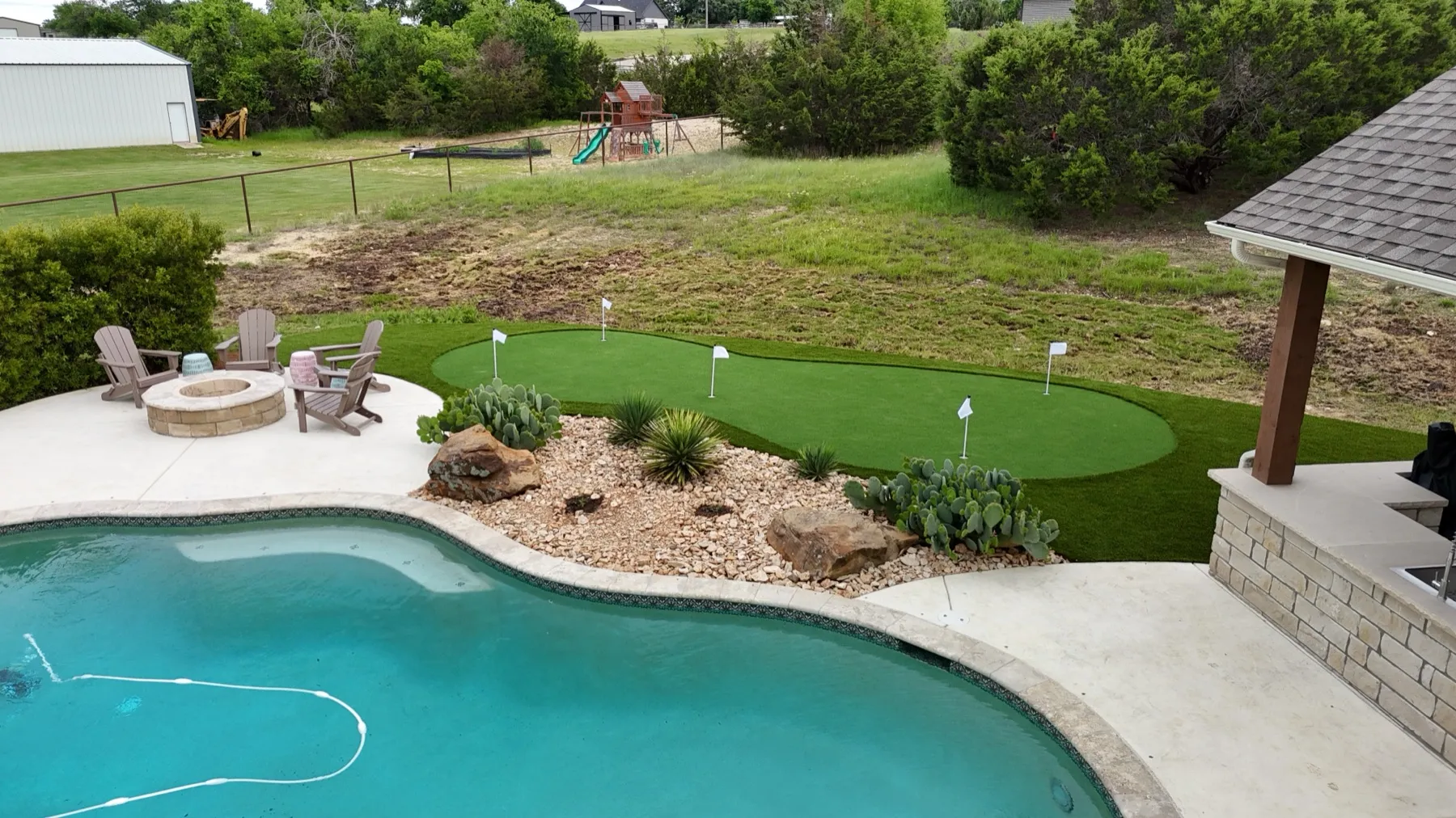 Bearcat Turf artificial turf install photo