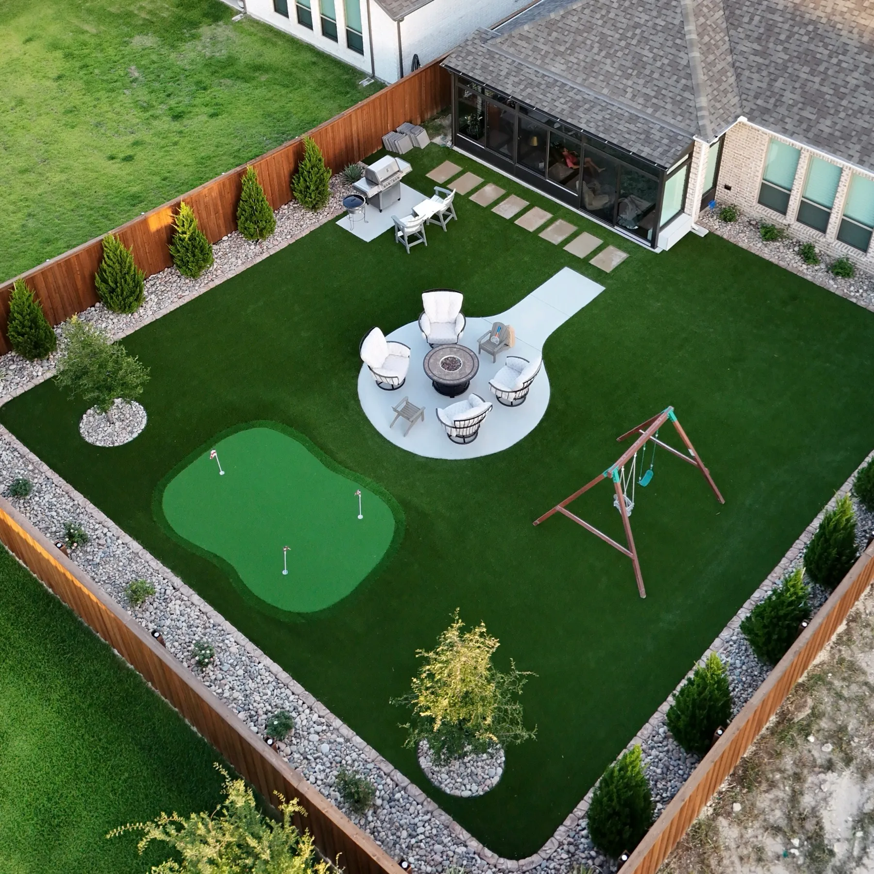 Bearcat Turf artificial turf install photo
