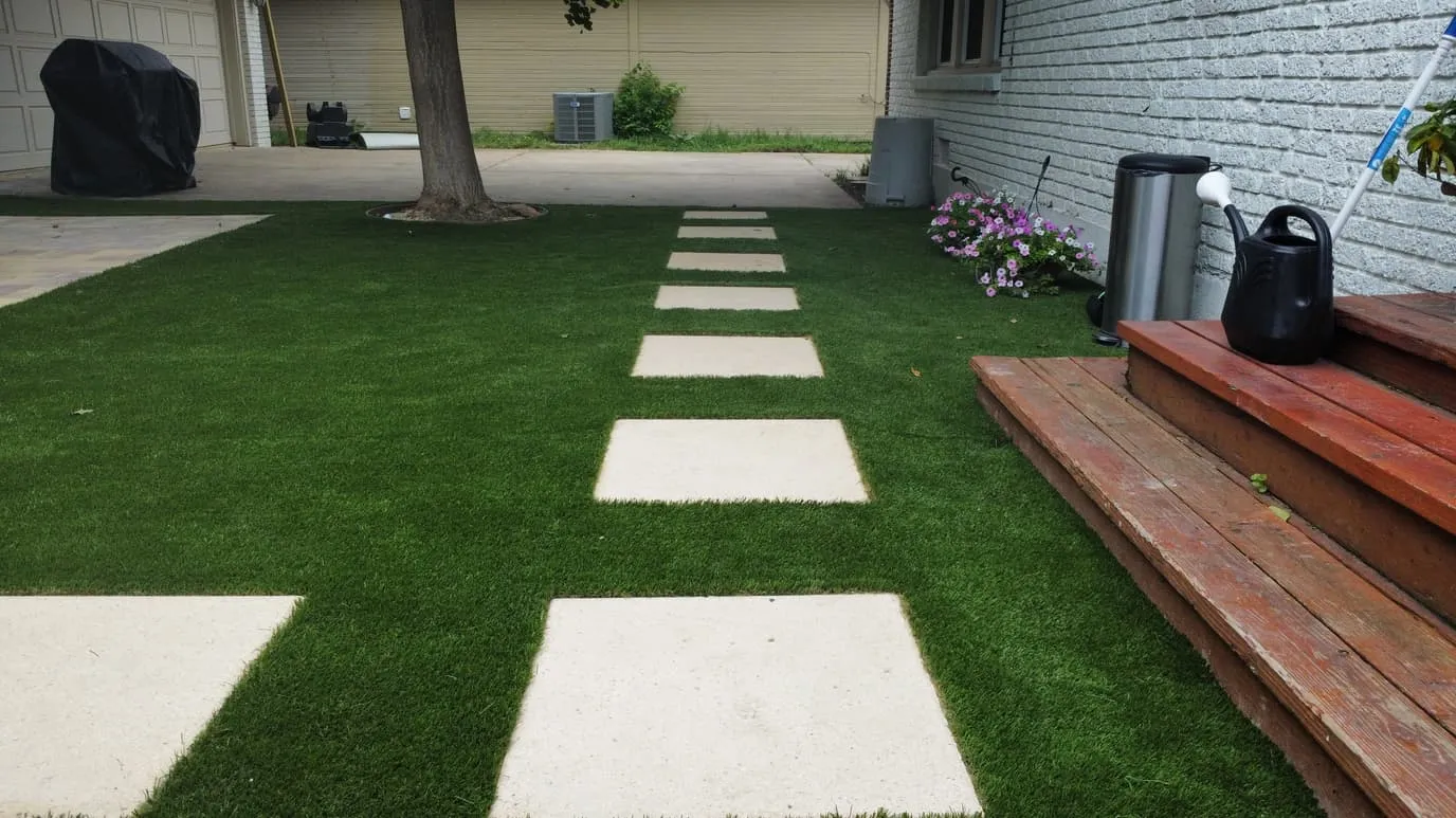 Aerial view of a Bearcat Turf install