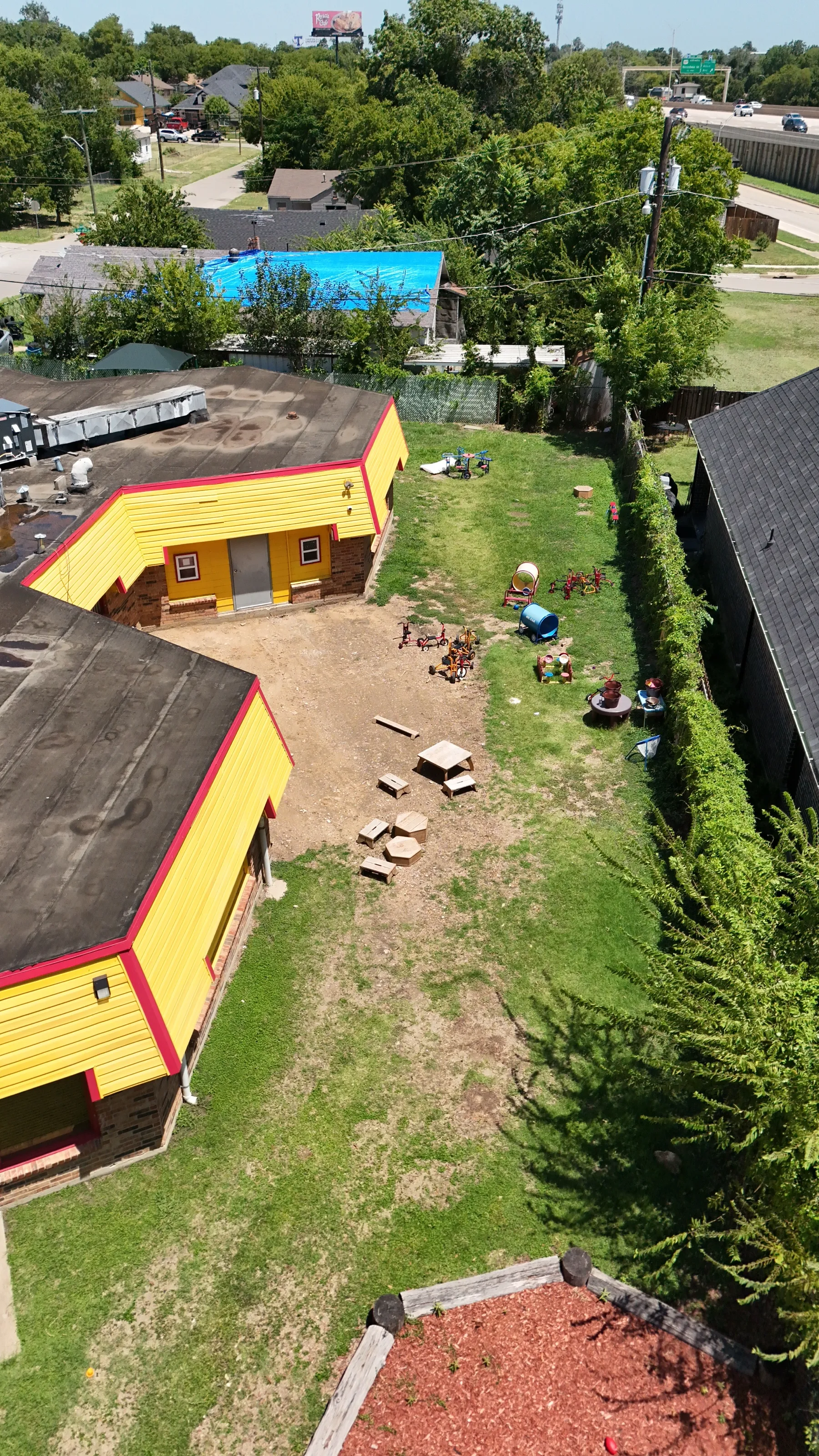 Perfect Praise Academy — 6,000 SF Playground Turf Conversion in Fort Worth — before