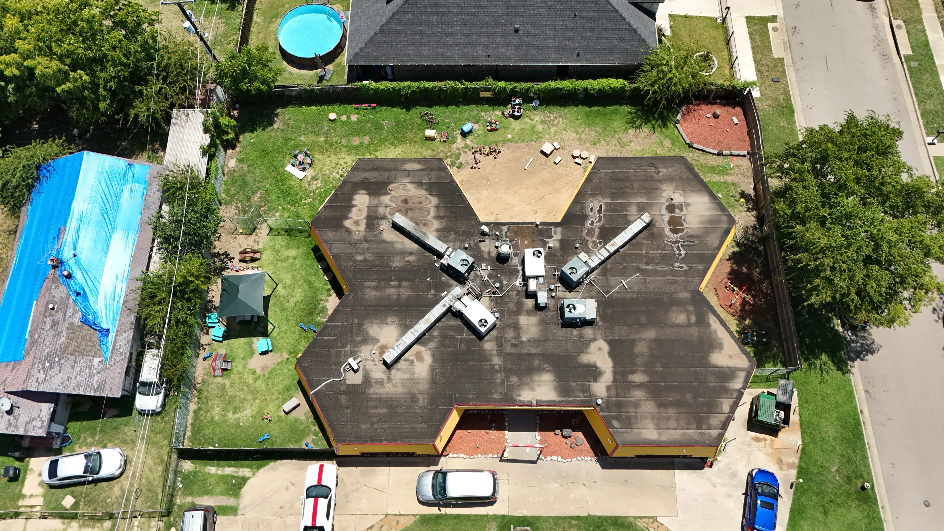 Before 5 — Perfect Praise Academy — 6,000 SF Playground Turf Conversion in Fort Worth