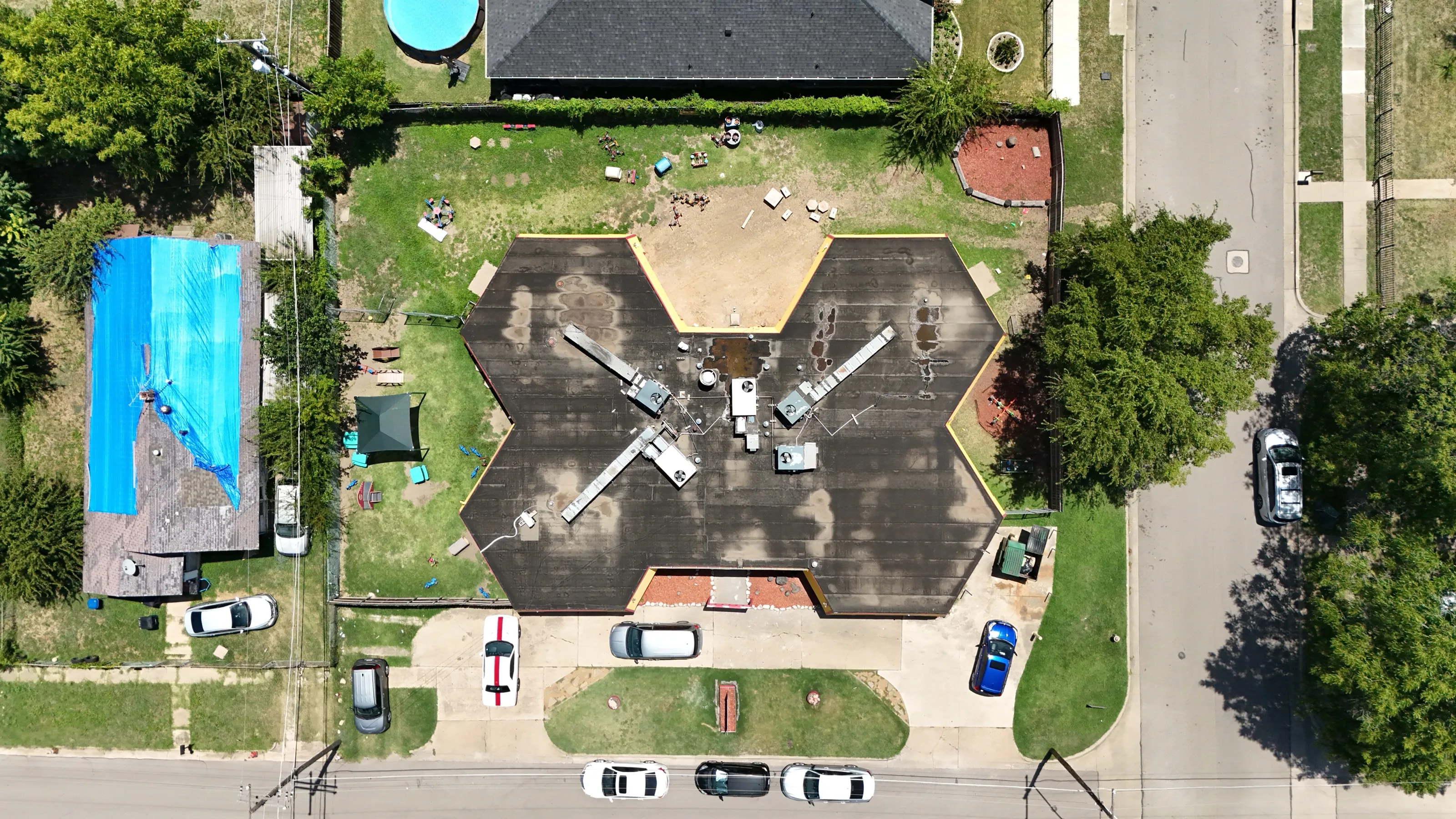 Before 7 — Perfect Praise Academy — 6,000 SF Playground Turf Conversion in Fort Worth