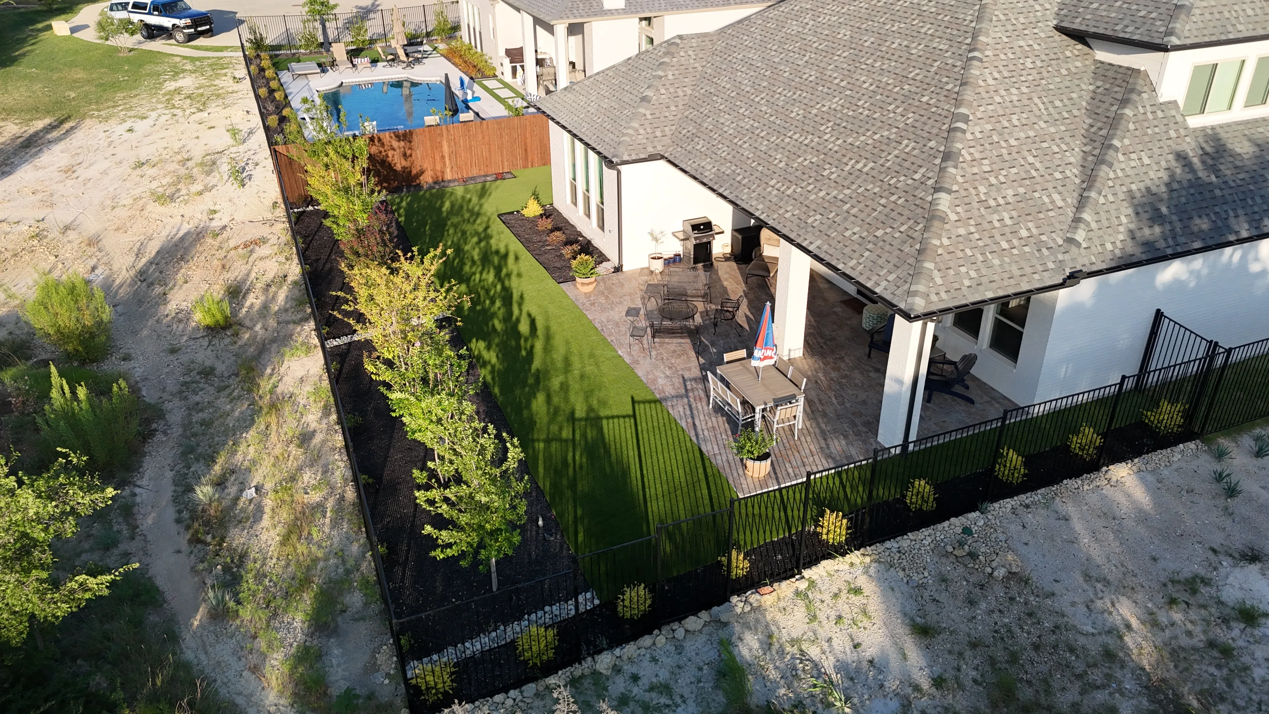Parks of Aledo new build with Jobe Homes: a high-end greenbelt backyard built to enjoy, not maintain feature 2