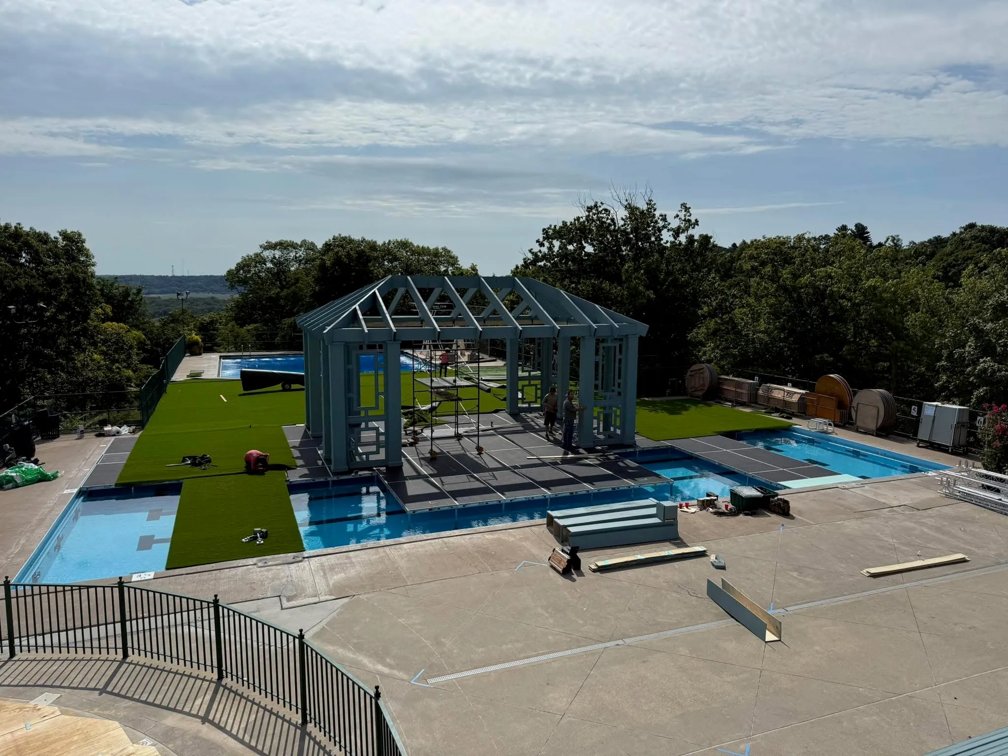Construction 1 — A destination wedding install at the Country Club of Peoria