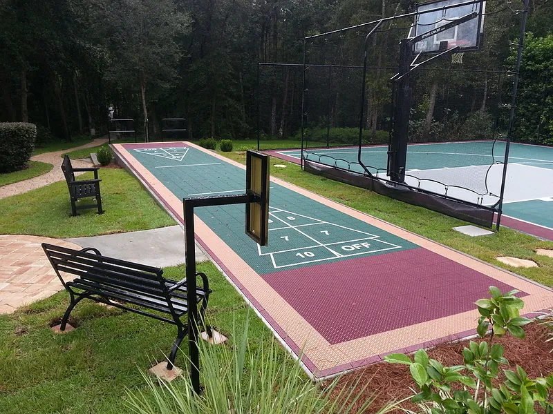 VersaCourt modular tile shuffleboard court