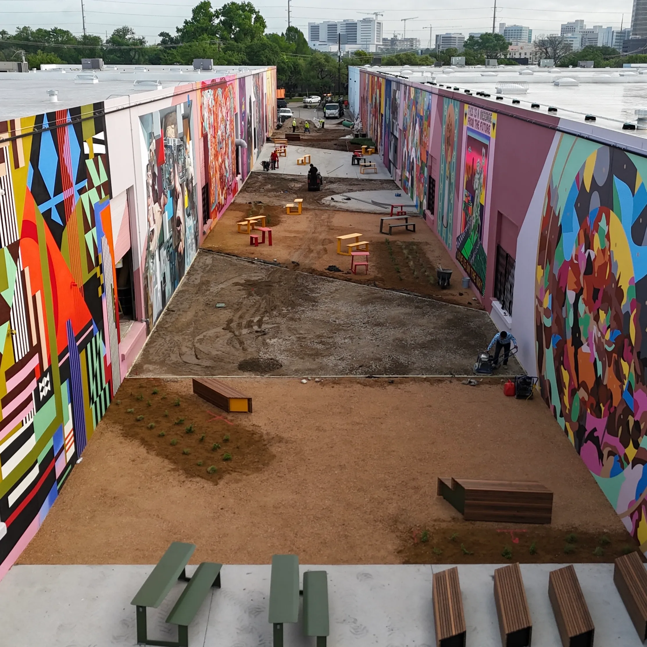 Aerial 7 — The Art Docks at Inwood Design District — 5,600 SF Commercial Turf