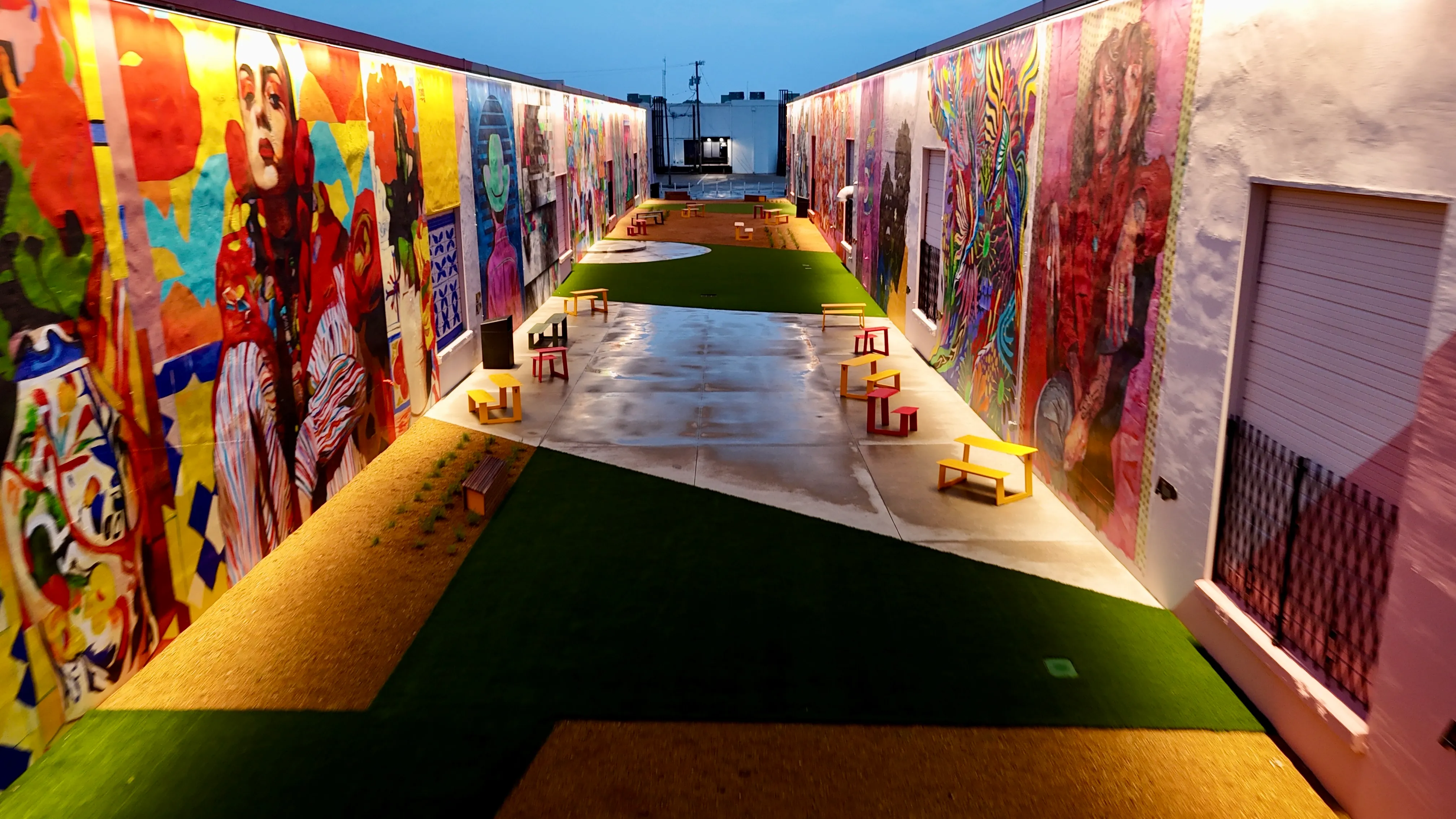 Aerial 12 — The Art Docks at Inwood Design District — 5,600 SF Commercial Turf