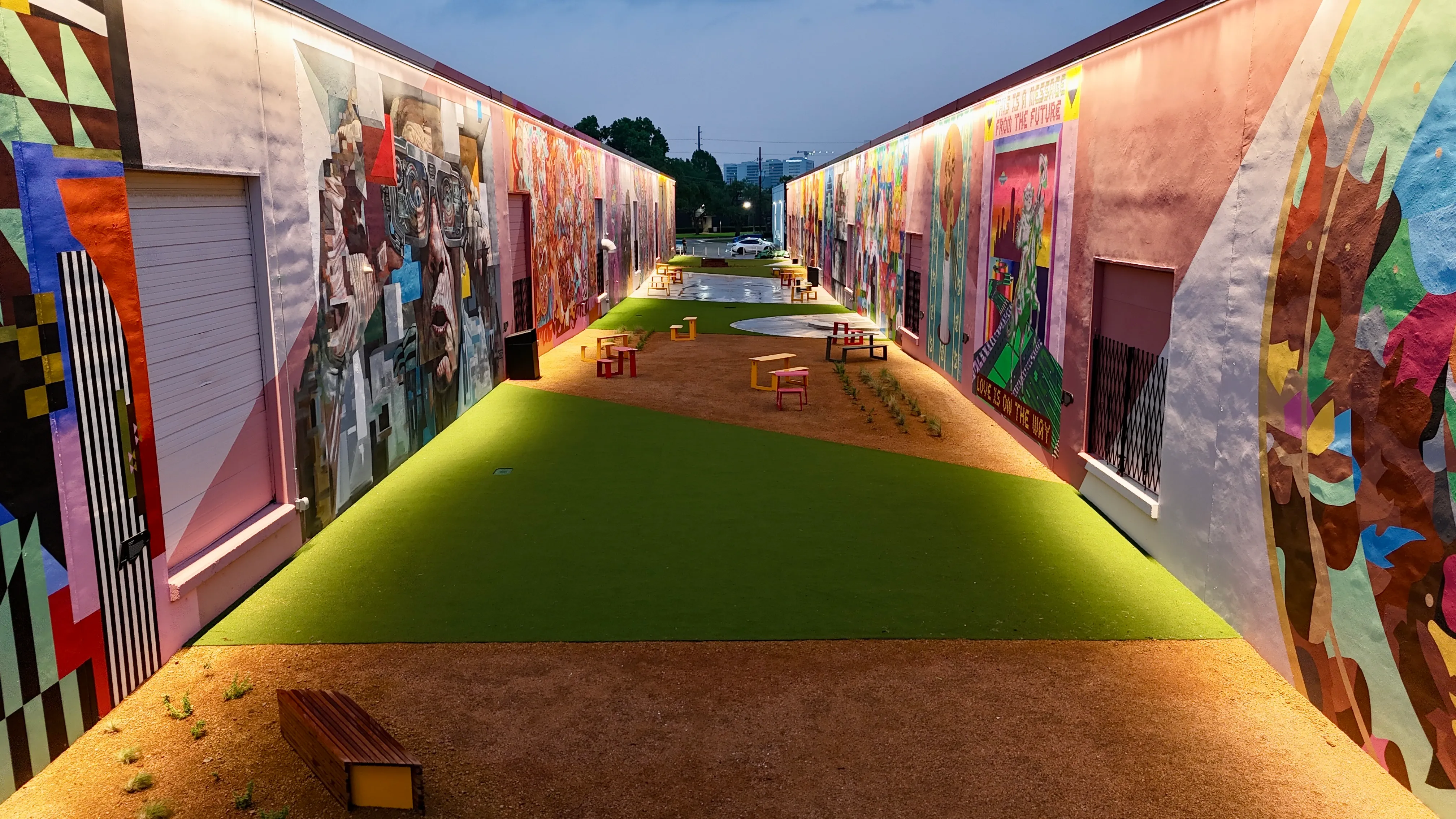 Aerial 14 — The Art Docks at Inwood Design District — 5,600 SF Commercial Turf