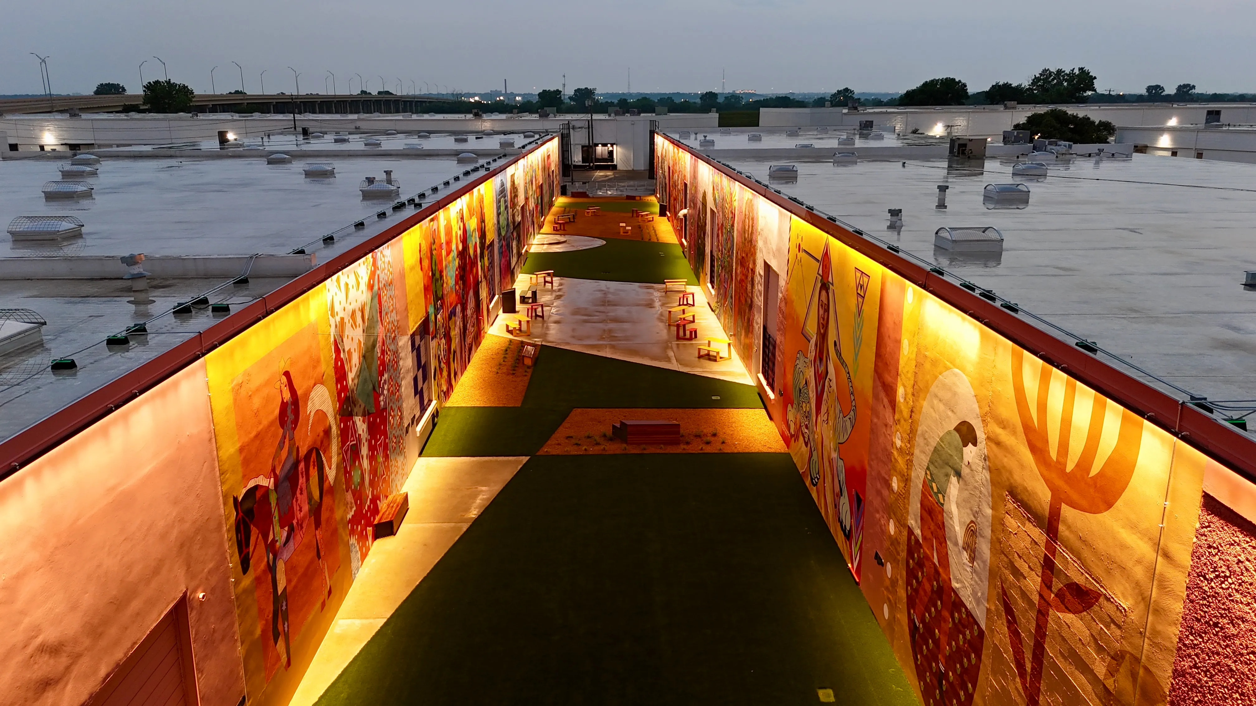 Aerial 17 — The Art Docks at Inwood Design District — 5,600 SF Commercial Turf