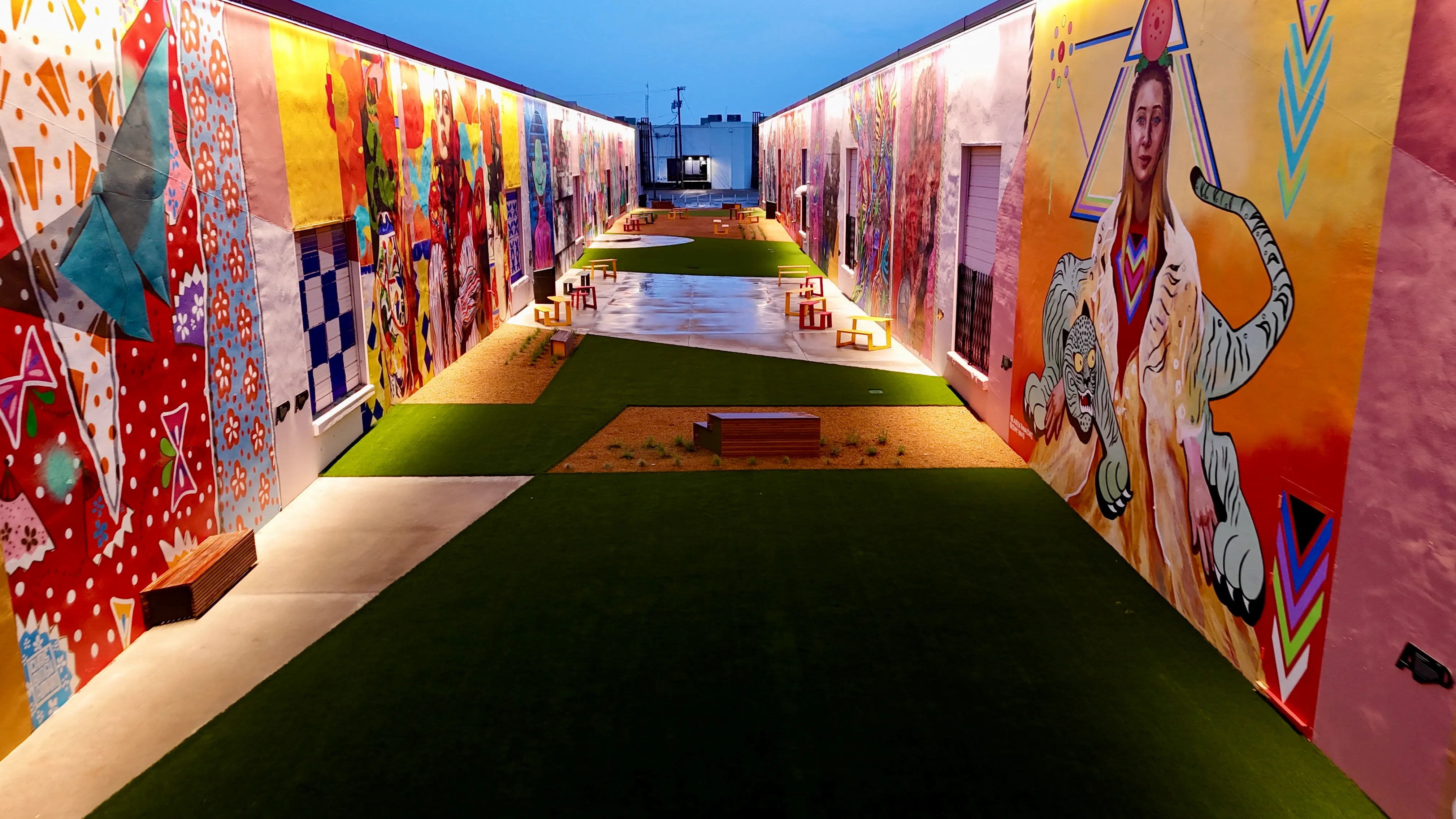 Aerial 18 — The Art Docks at Inwood Design District — 5,600 SF Commercial Turf