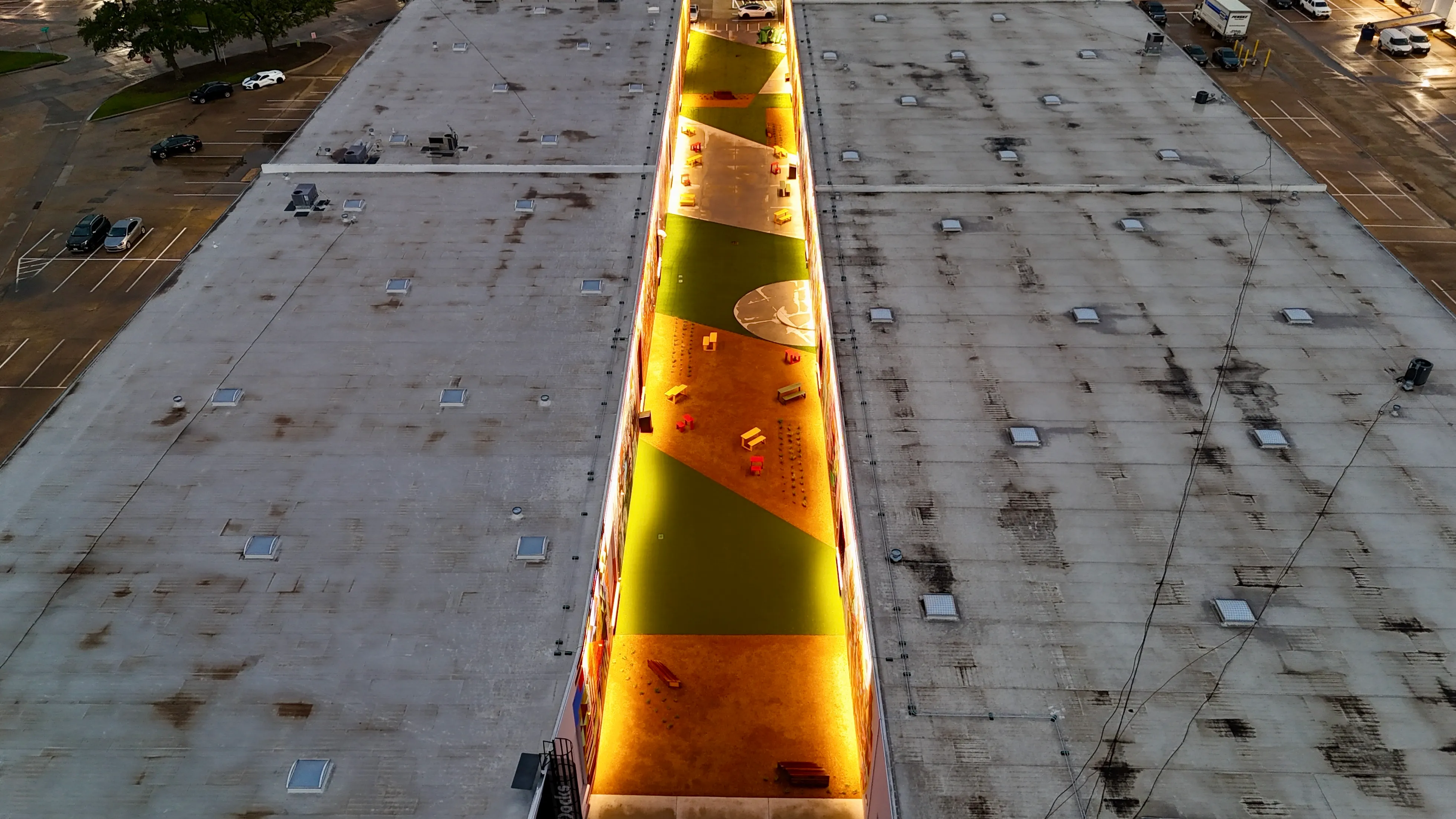 Aerial 26 — The Art Docks at Inwood Design District — 5,600 SF Commercial Turf