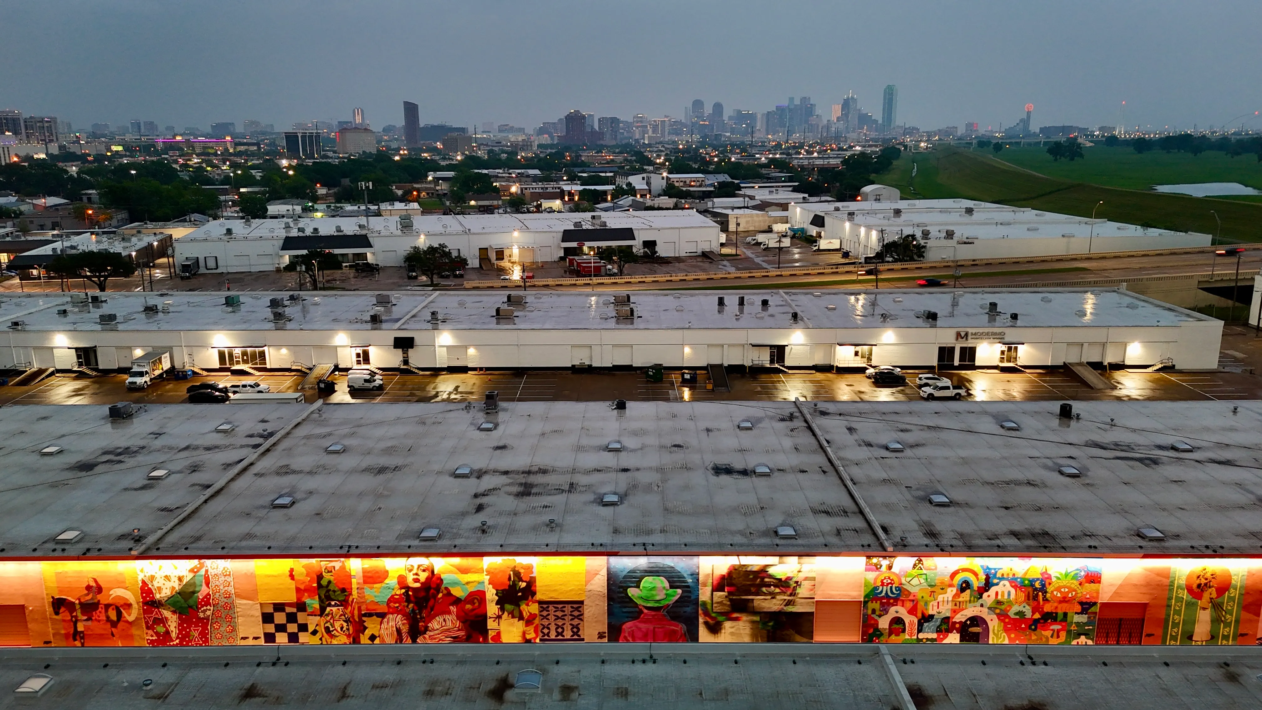 Aerial 27 — The Art Docks at Inwood Design District — 5,600 SF Commercial Turf