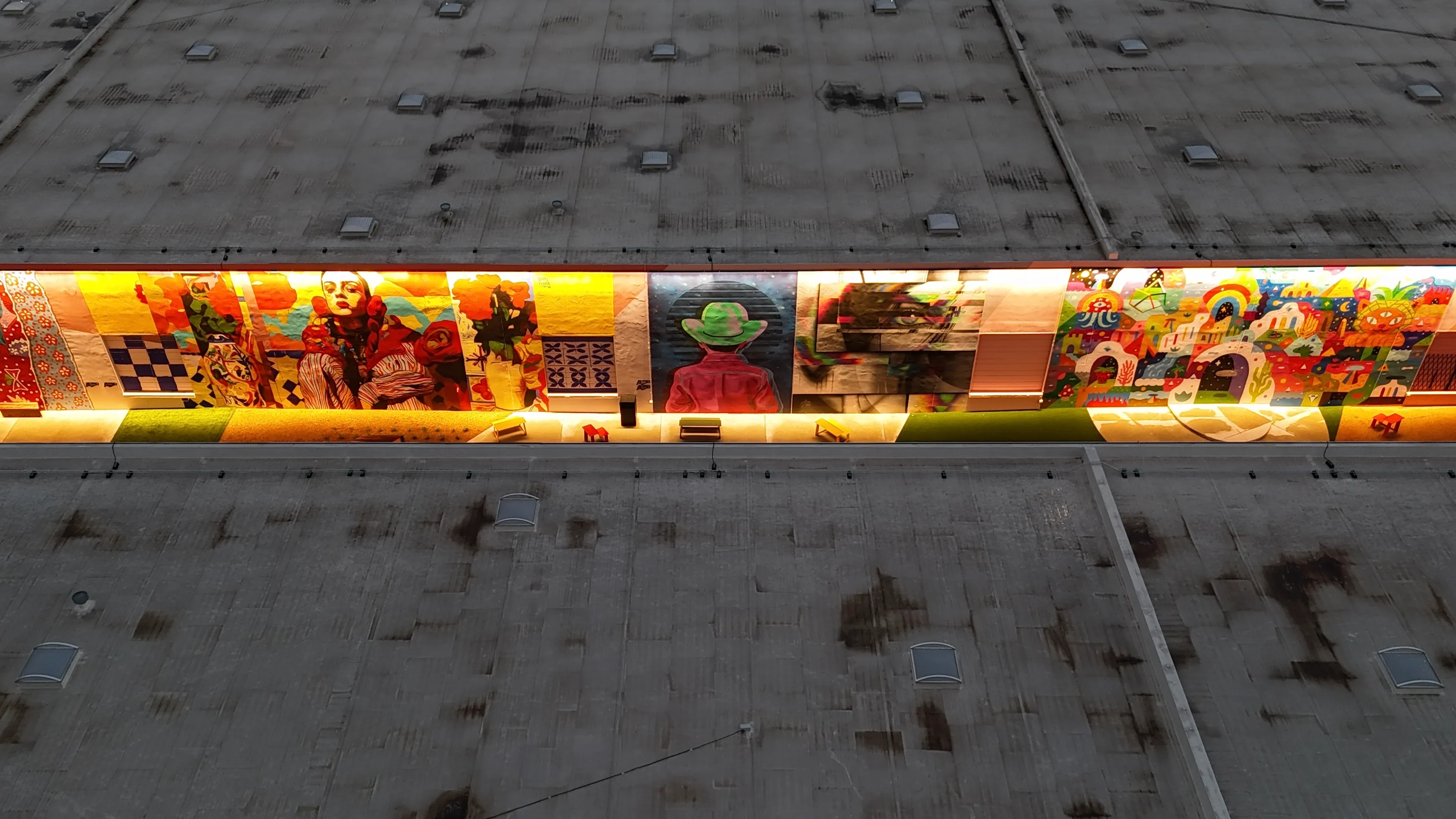 Aerial 28 — The Art Docks at Inwood Design District — 5,600 SF Commercial Turf