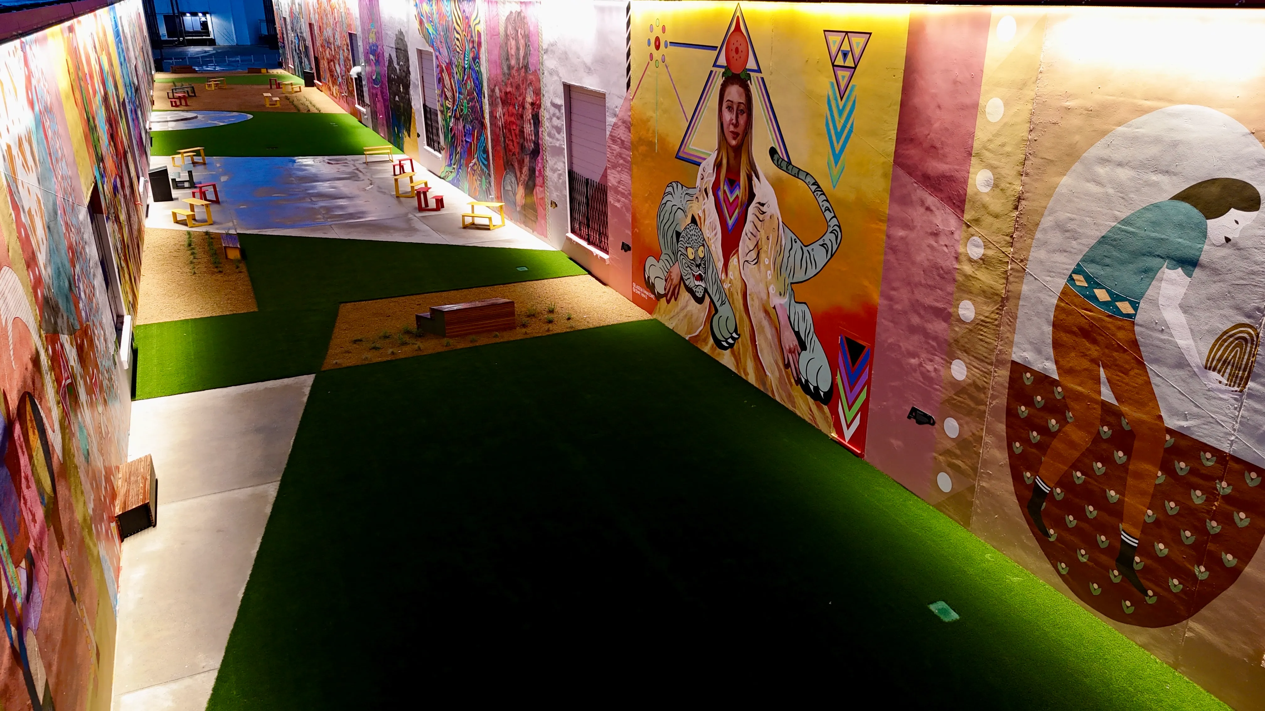 Aerial 31 — The Art Docks at Inwood Design District — 5,600 SF Commercial Turf