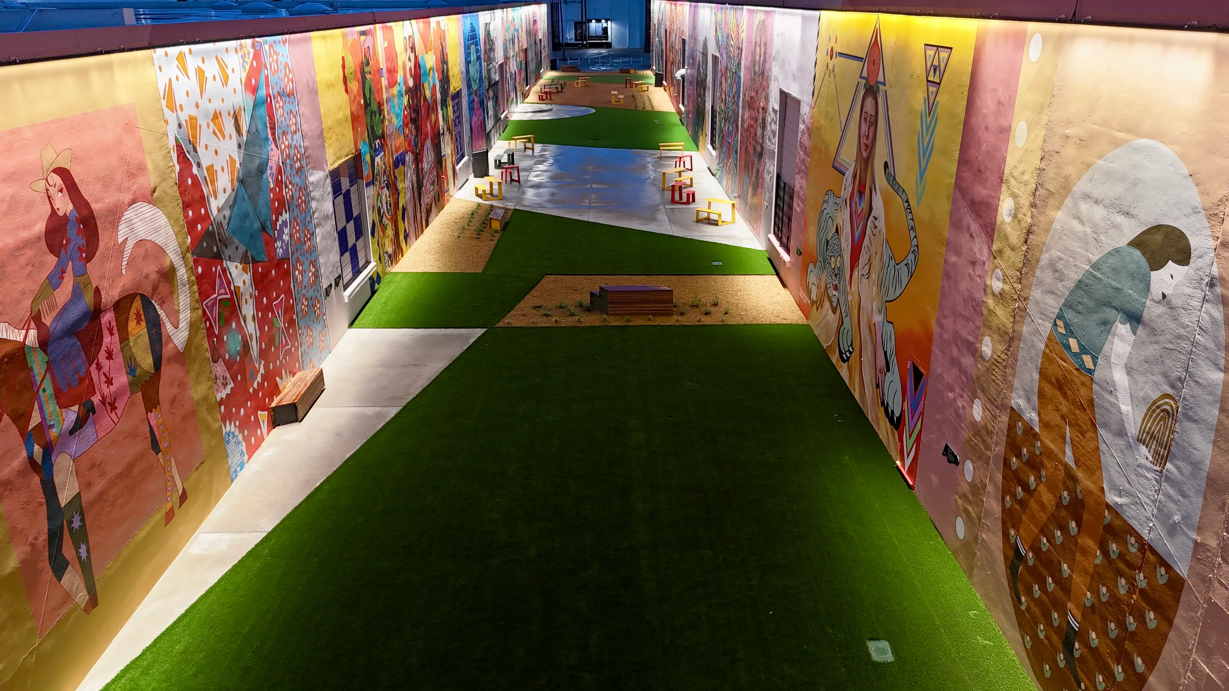 Aerial 32 — The Art Docks at Inwood Design District — 5,600 SF Commercial Turf
