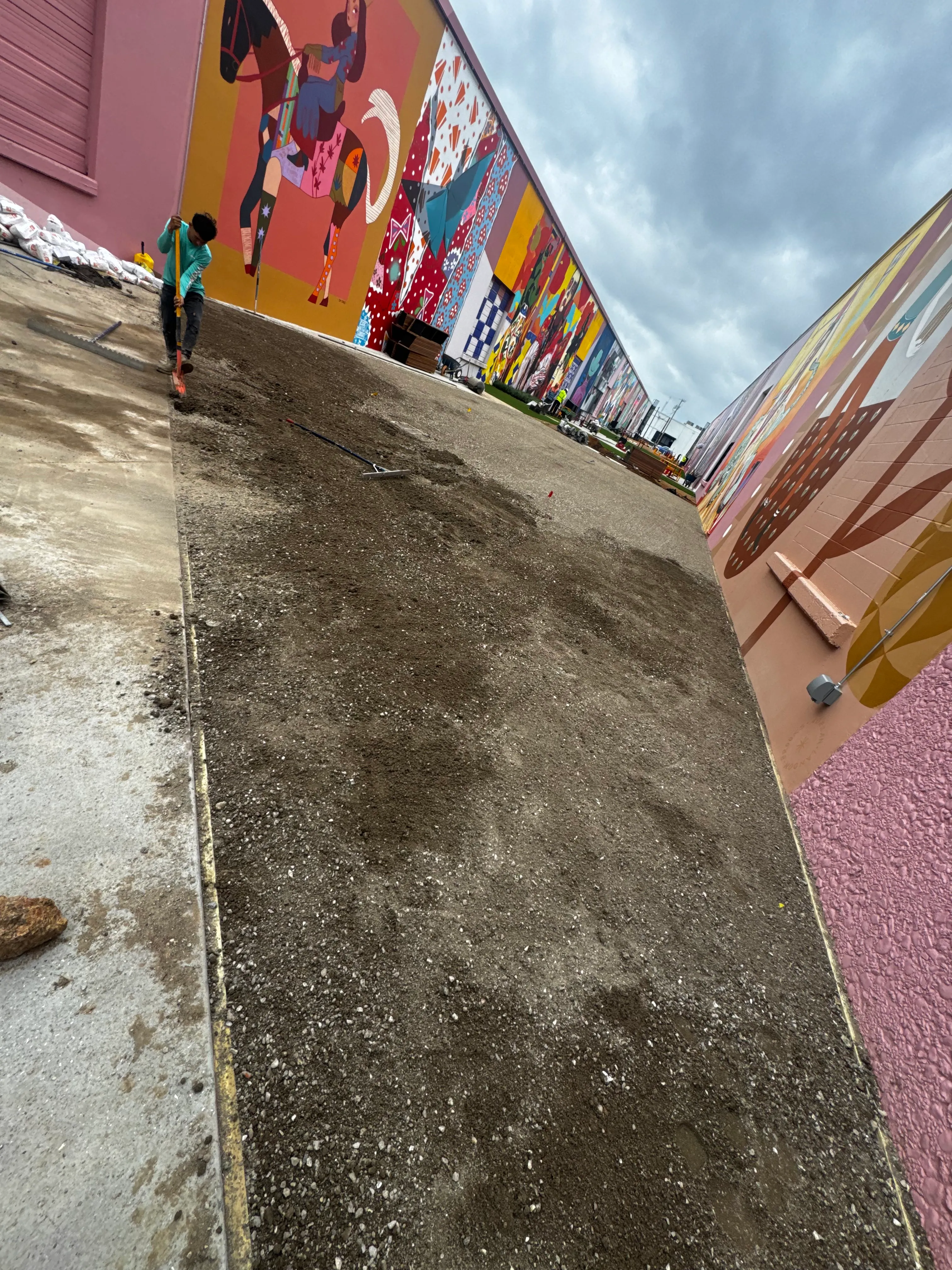 Construction 1 — The Art Docks at Inwood Design District — 5,600 SF Commercial Turf