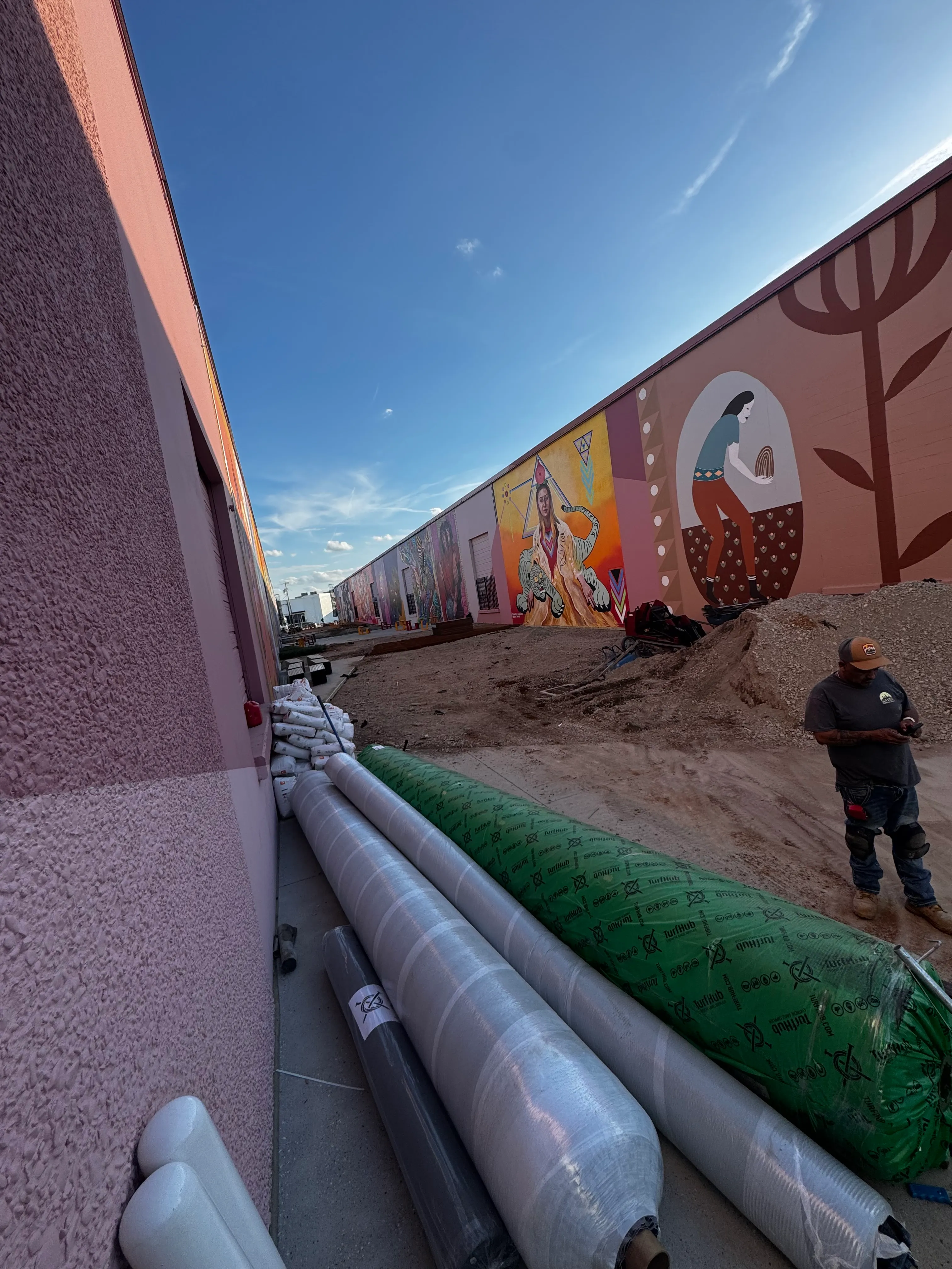 Construction 4 — The Art Docks at Inwood Design District — 5,600 SF Commercial Turf