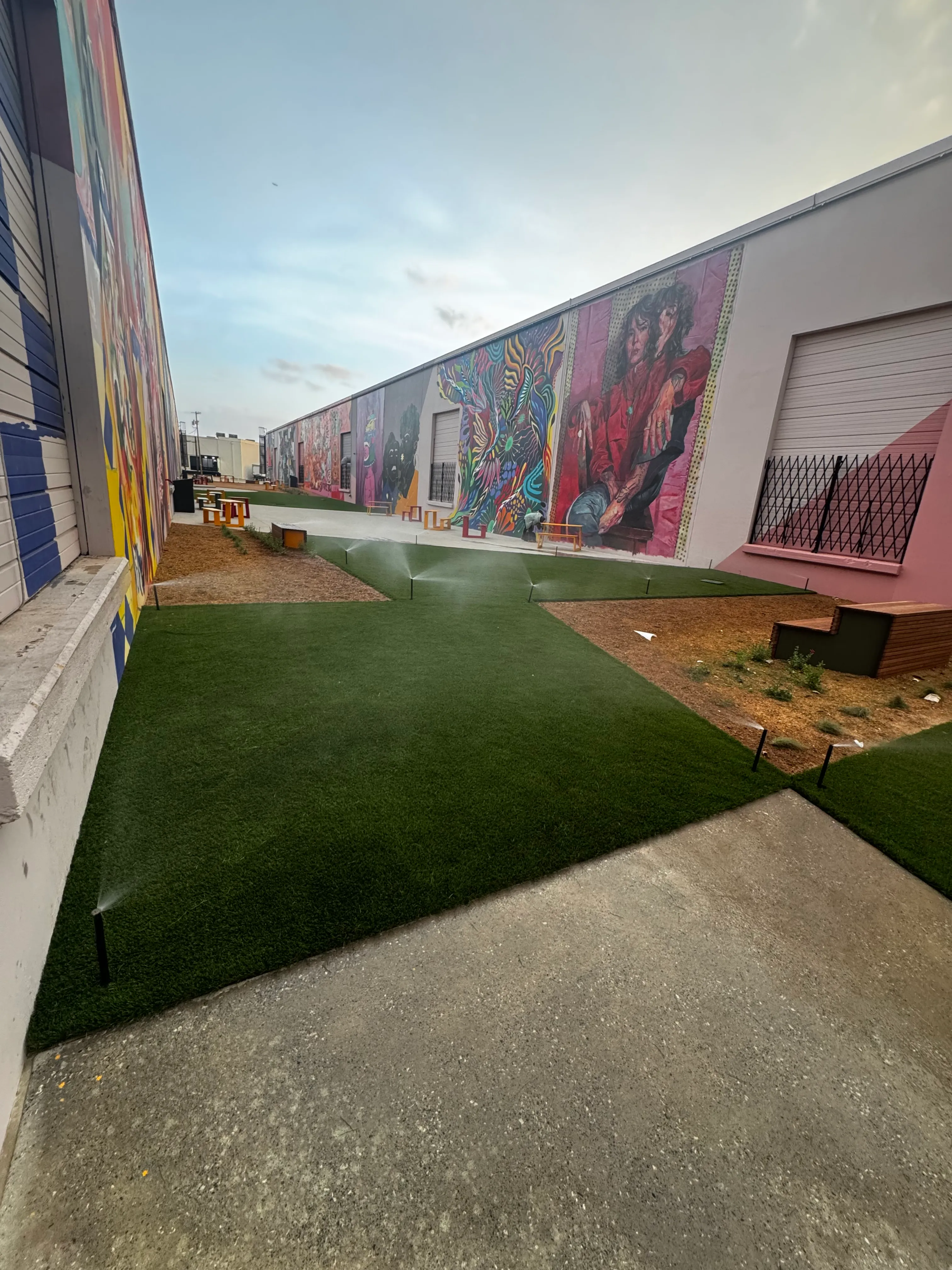 Construction 6 — The Art Docks at Inwood Design District — 5,600 SF Commercial Turf