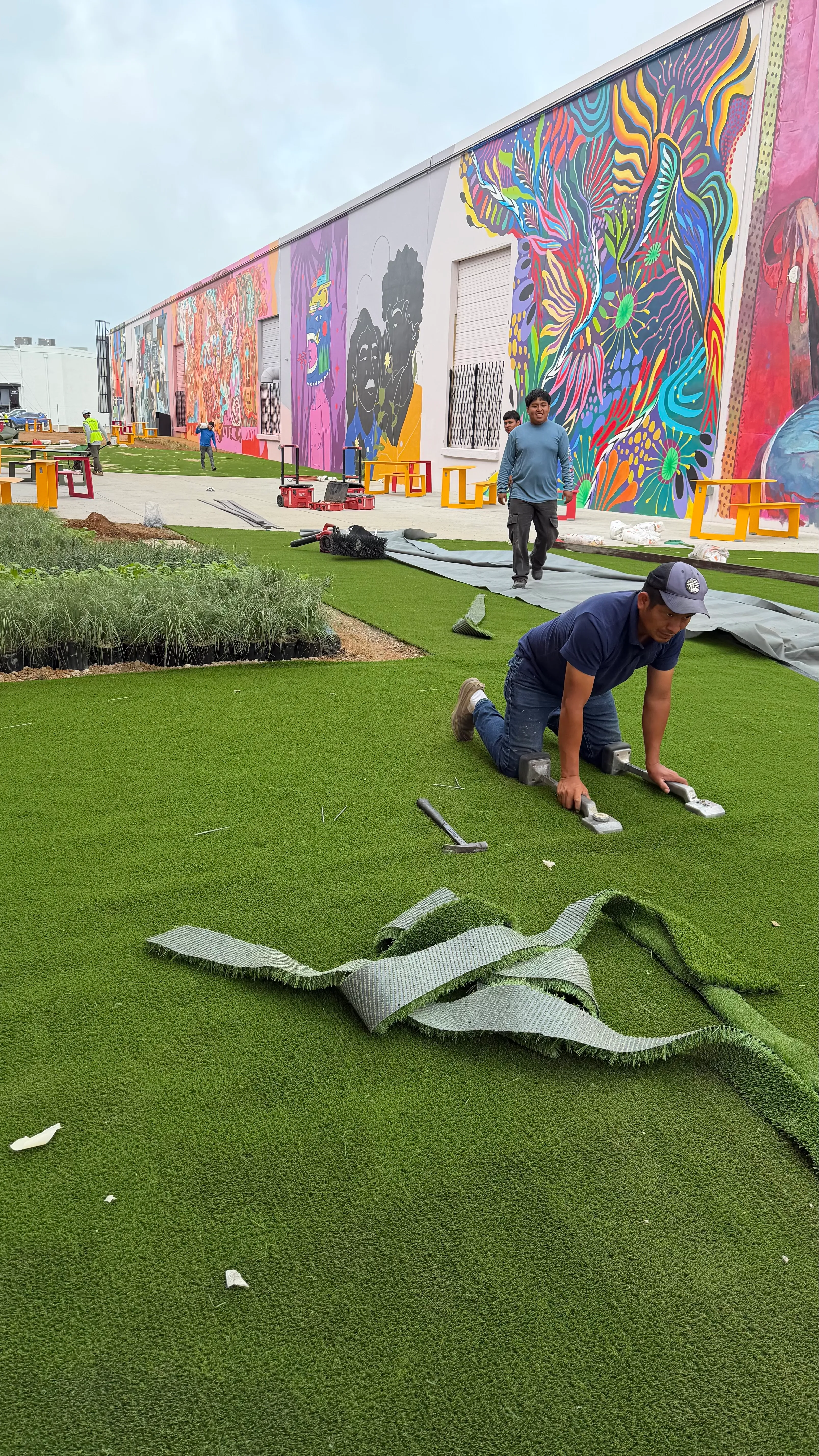 Construction 15 — The Art Docks at Inwood Design District — 5,600 SF Commercial Turf