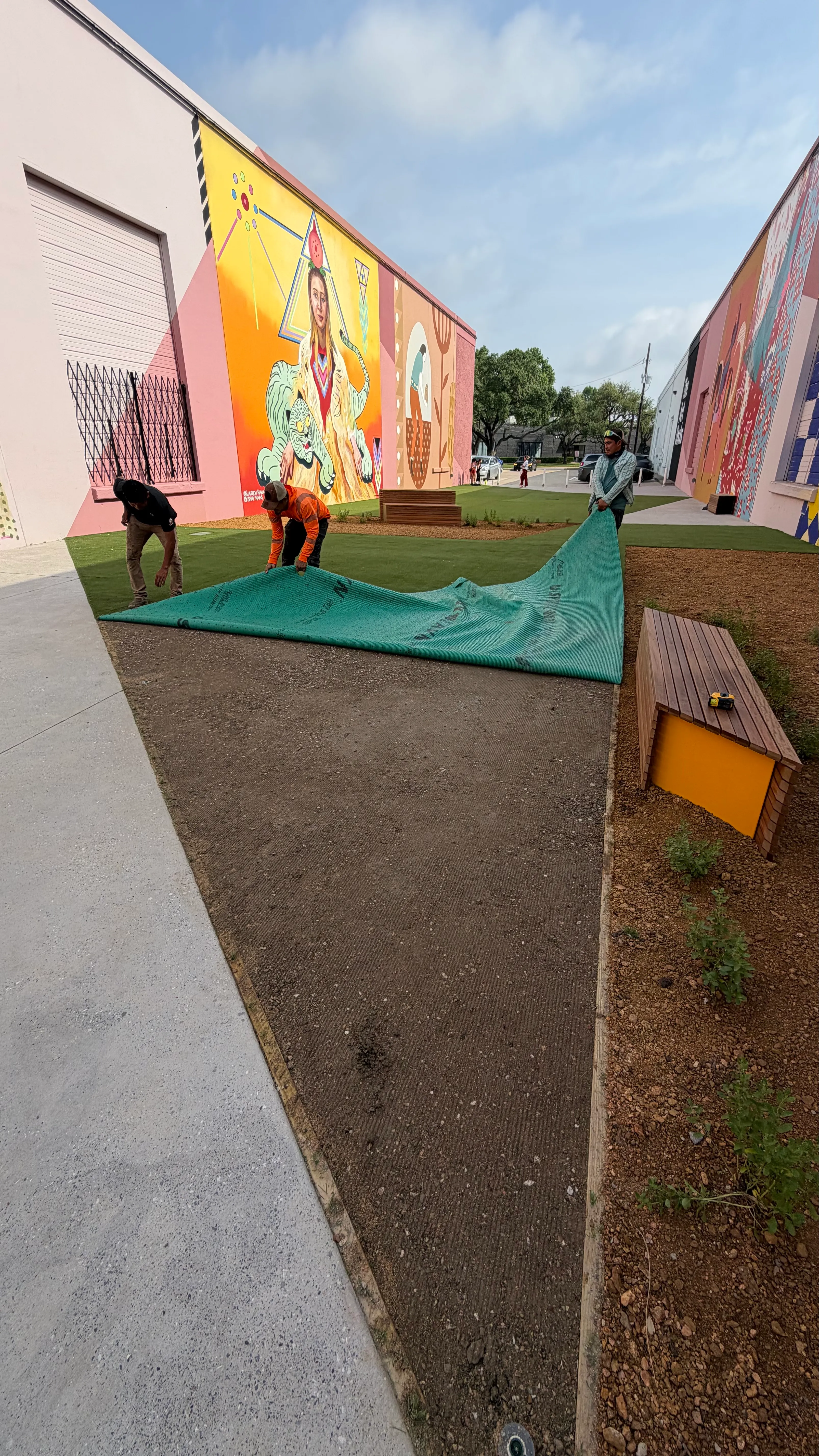 Construction 16 — The Art Docks at Inwood Design District — 5,600 SF Commercial Turf